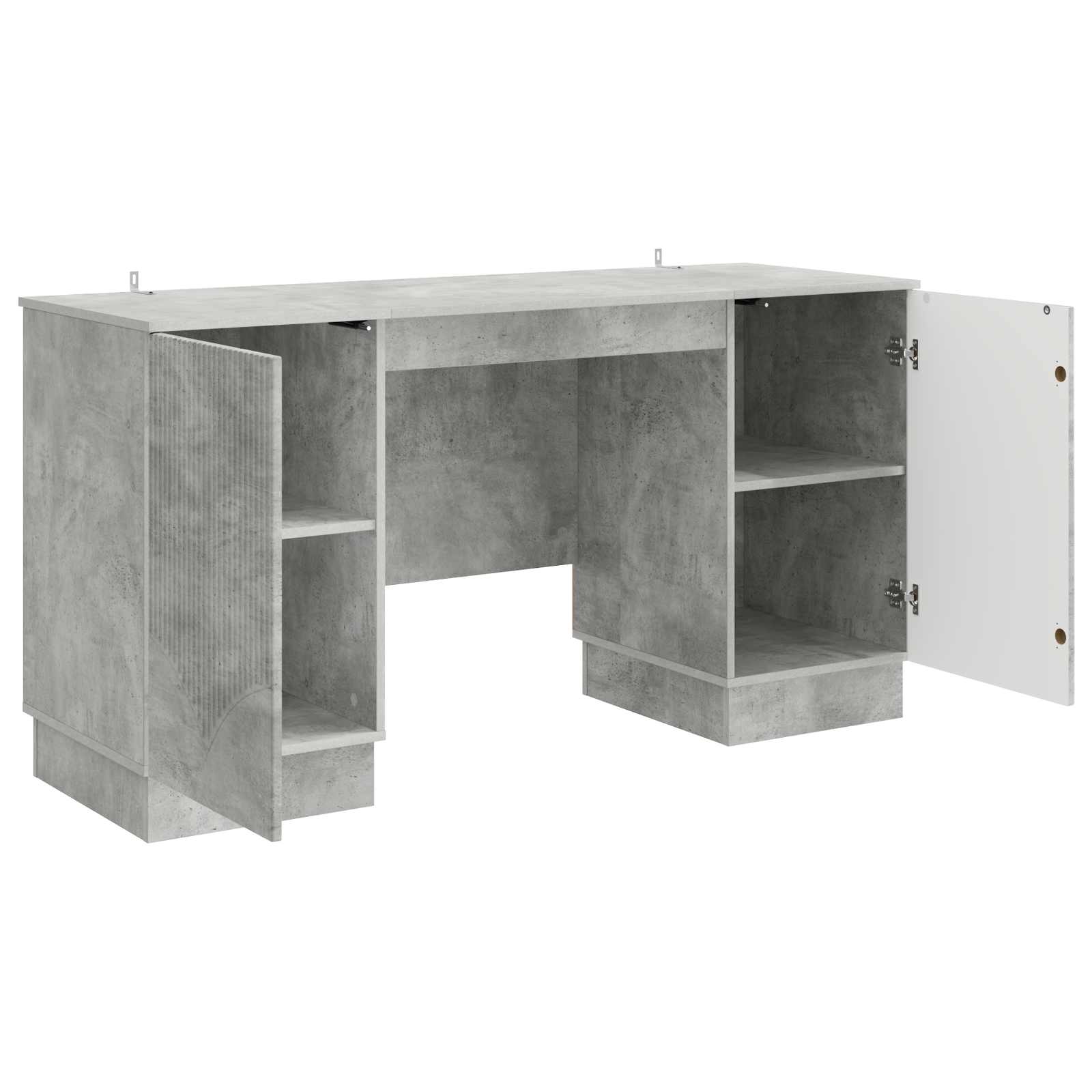 Stalas Betono pilka 142,5 x 50 x 75 cm Apdirbta mediena