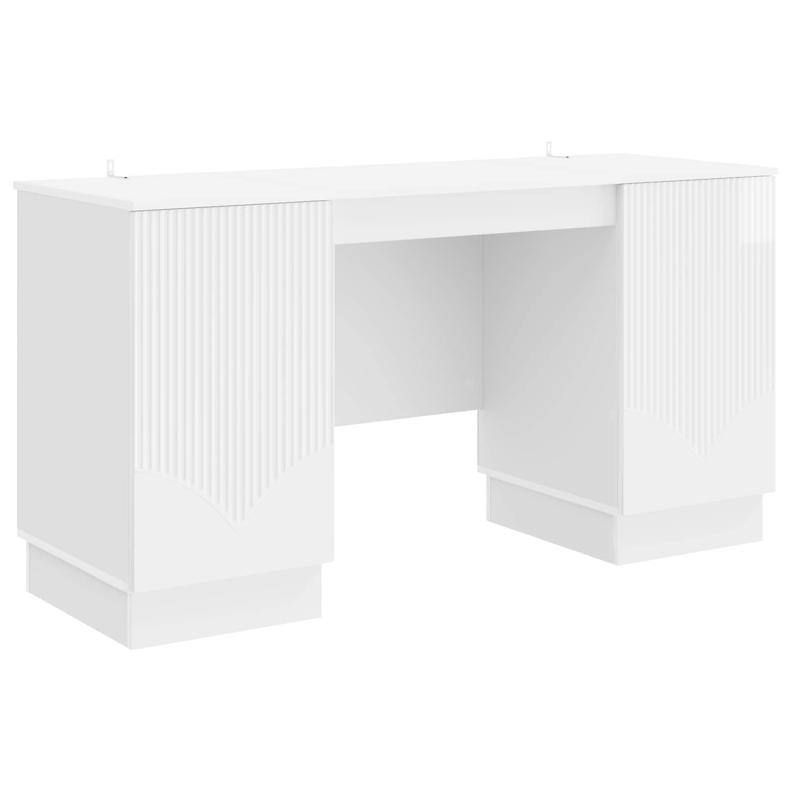 Stalas Itin blizgi balta 142,5 x 50 x 75 cm Apdirbta mediena