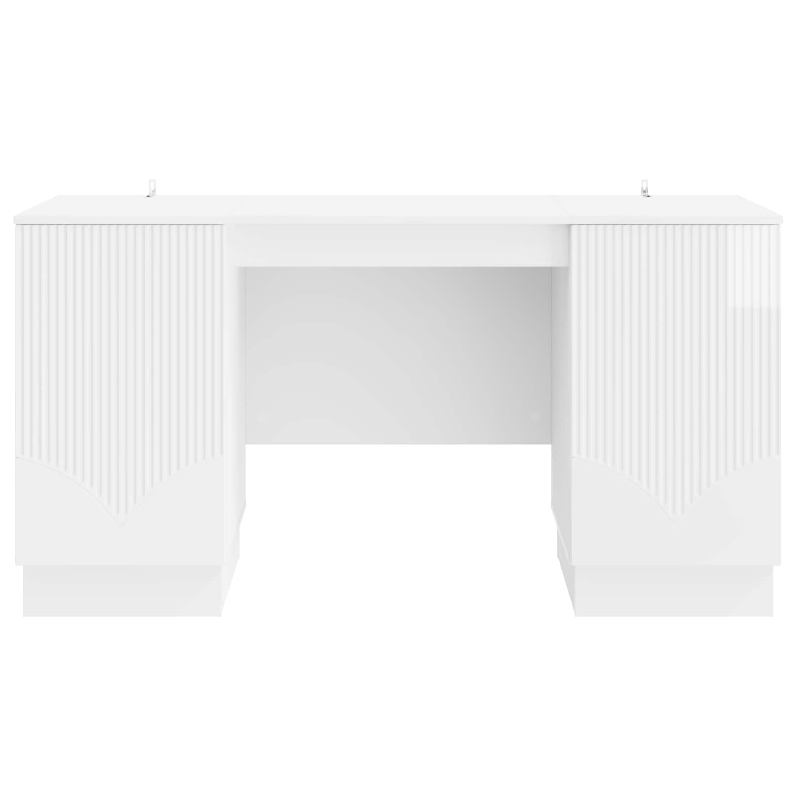 Stalas Itin blizgi balta 142,5 x 50 x 75 cm Apdirbta mediena