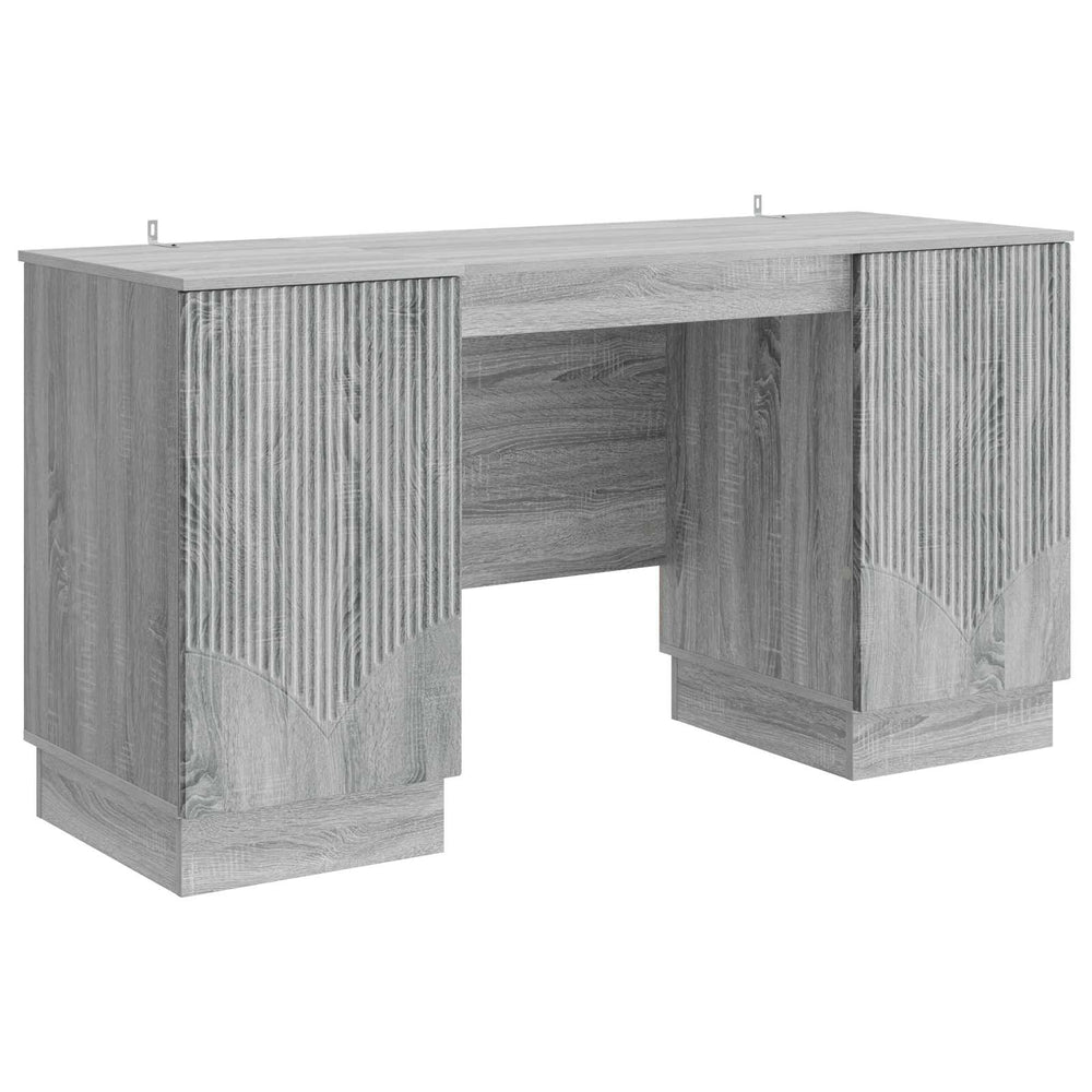 Stalas Pilka sonoma ąžuolo 142,5 x 50 x 75 cm Apdirbta mediena