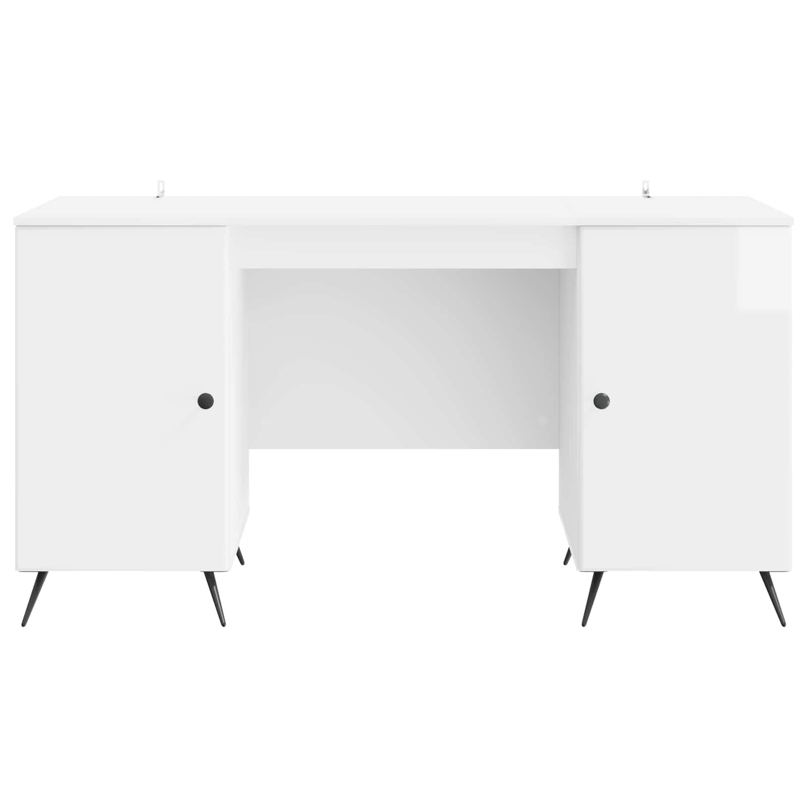 Stalas Itin blizgi balta 142,5 x 50 x 75 cm Apdirbta mediena