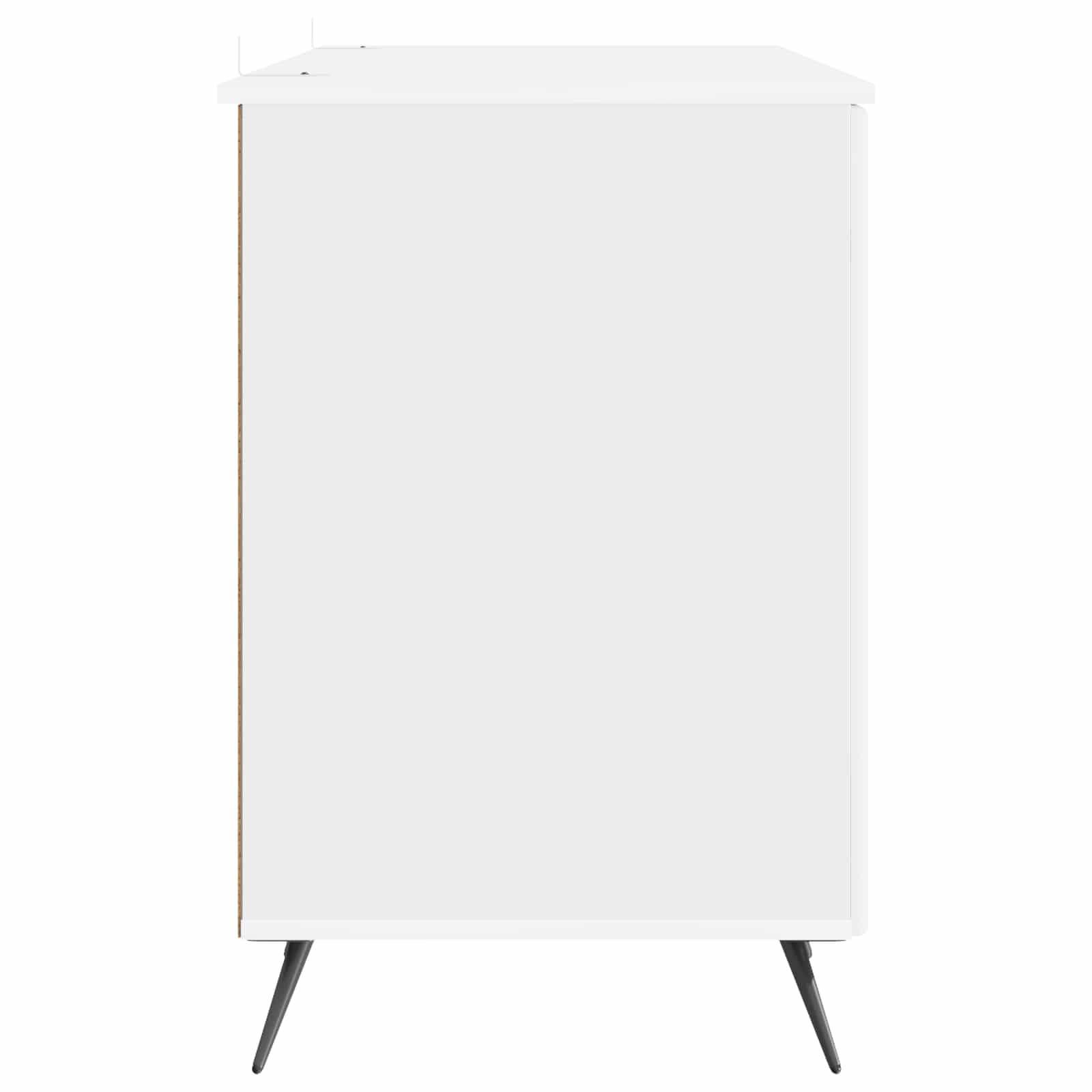 Stalas Itin blizgi balta 142,5 x 50 x 75 cm Apdirbta mediena