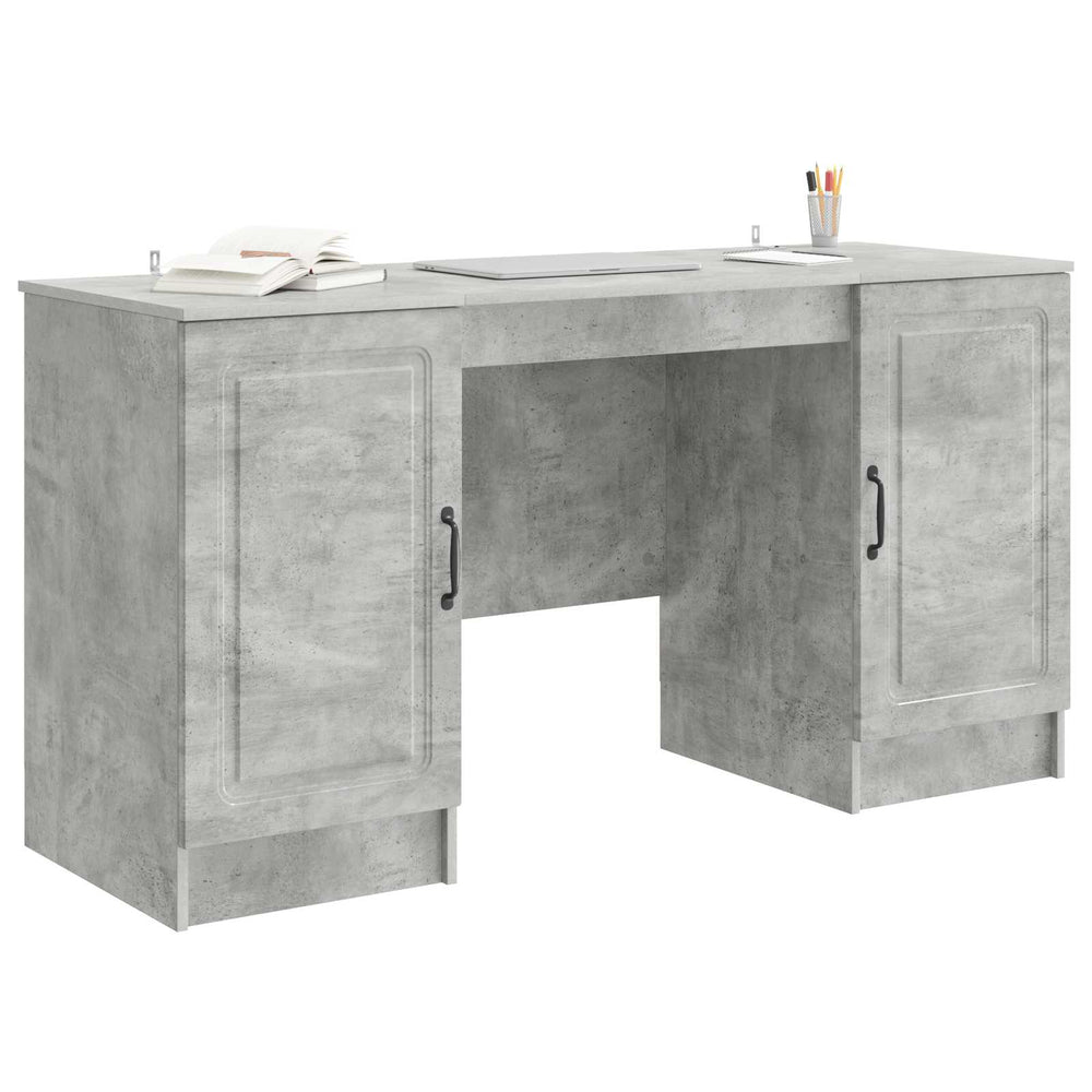 Stalas Betono pilka 142,5 x 50 x 75 cm Apdirbta mediena