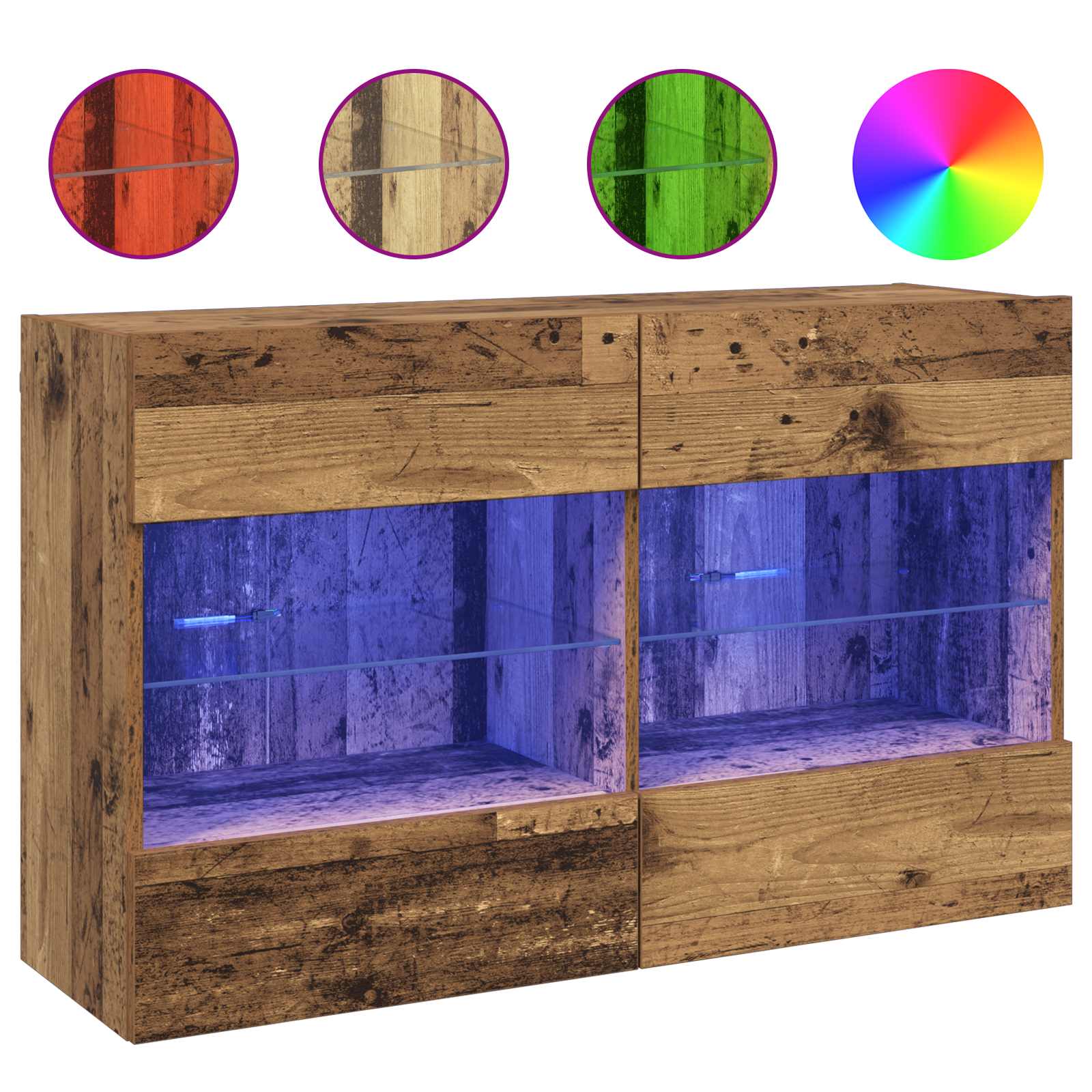 TV sieninė spintelė Senovinis medis 98,5 x 30 x 60,5 cm