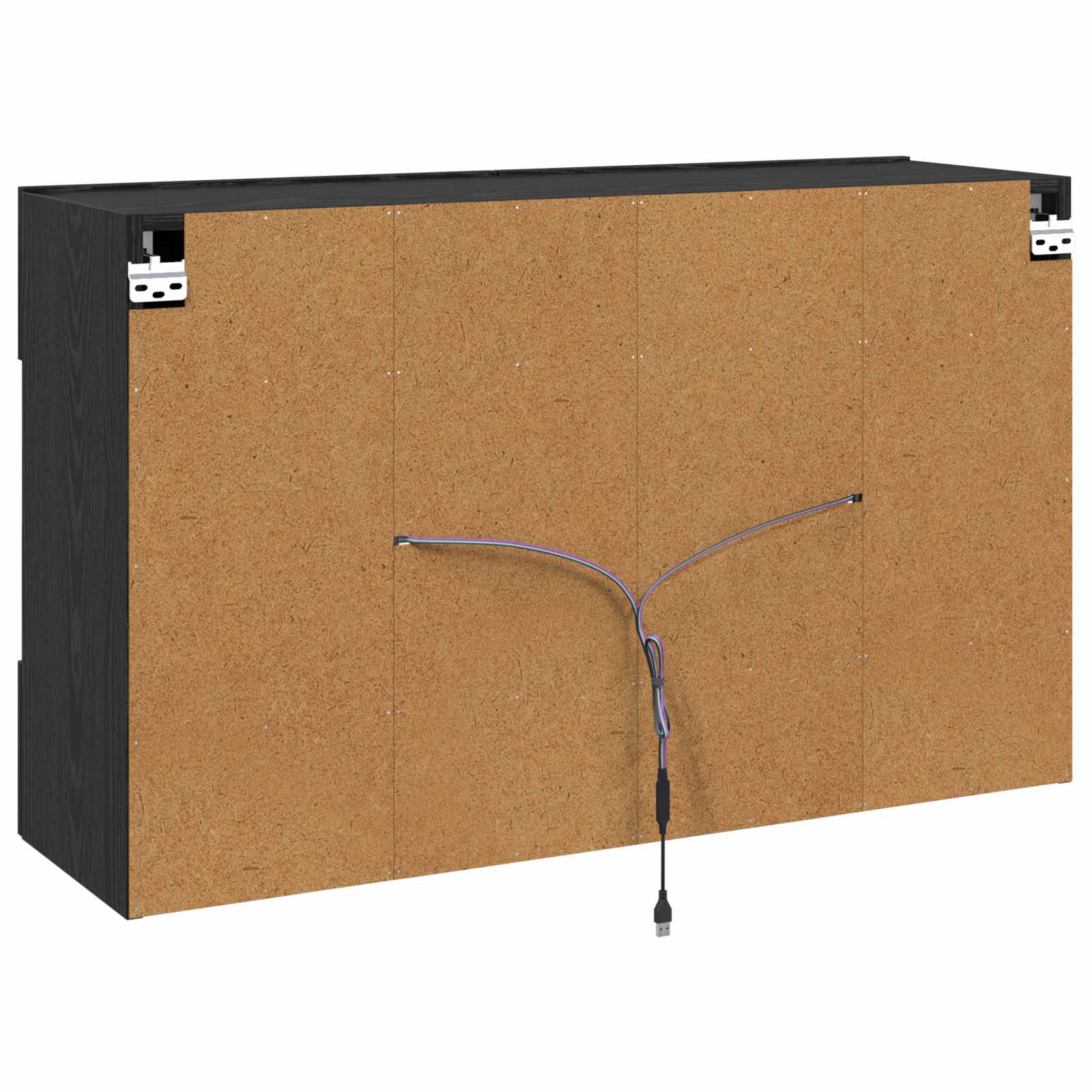 TV Wall Cabinet Black Oak 98.5 x 30 x 60.5 cm