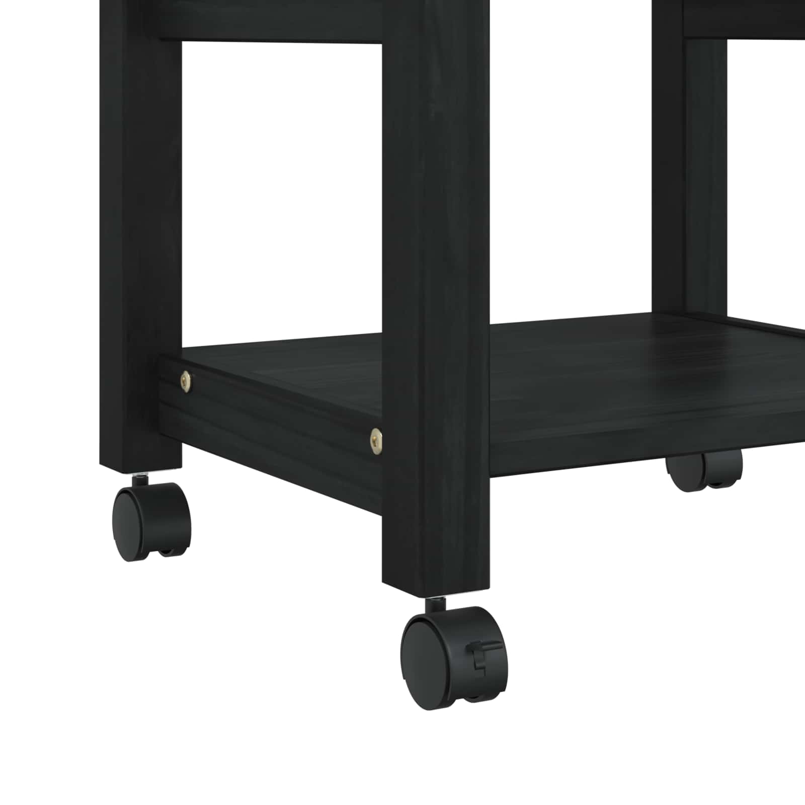 Kitchen Trolley Simple Black 88.5 x 40 x 48 cm