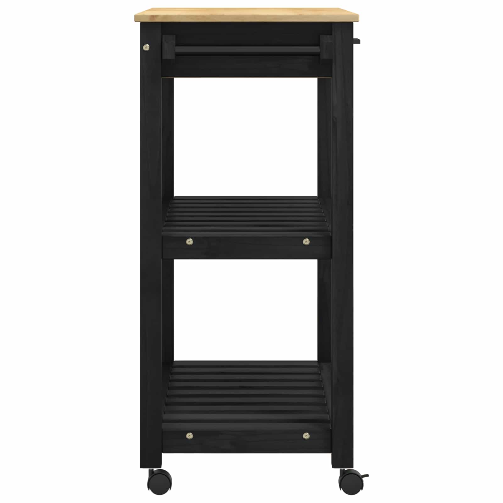 Kitchen Trolley Simple Black 88.5 x 40 x 84 cm
