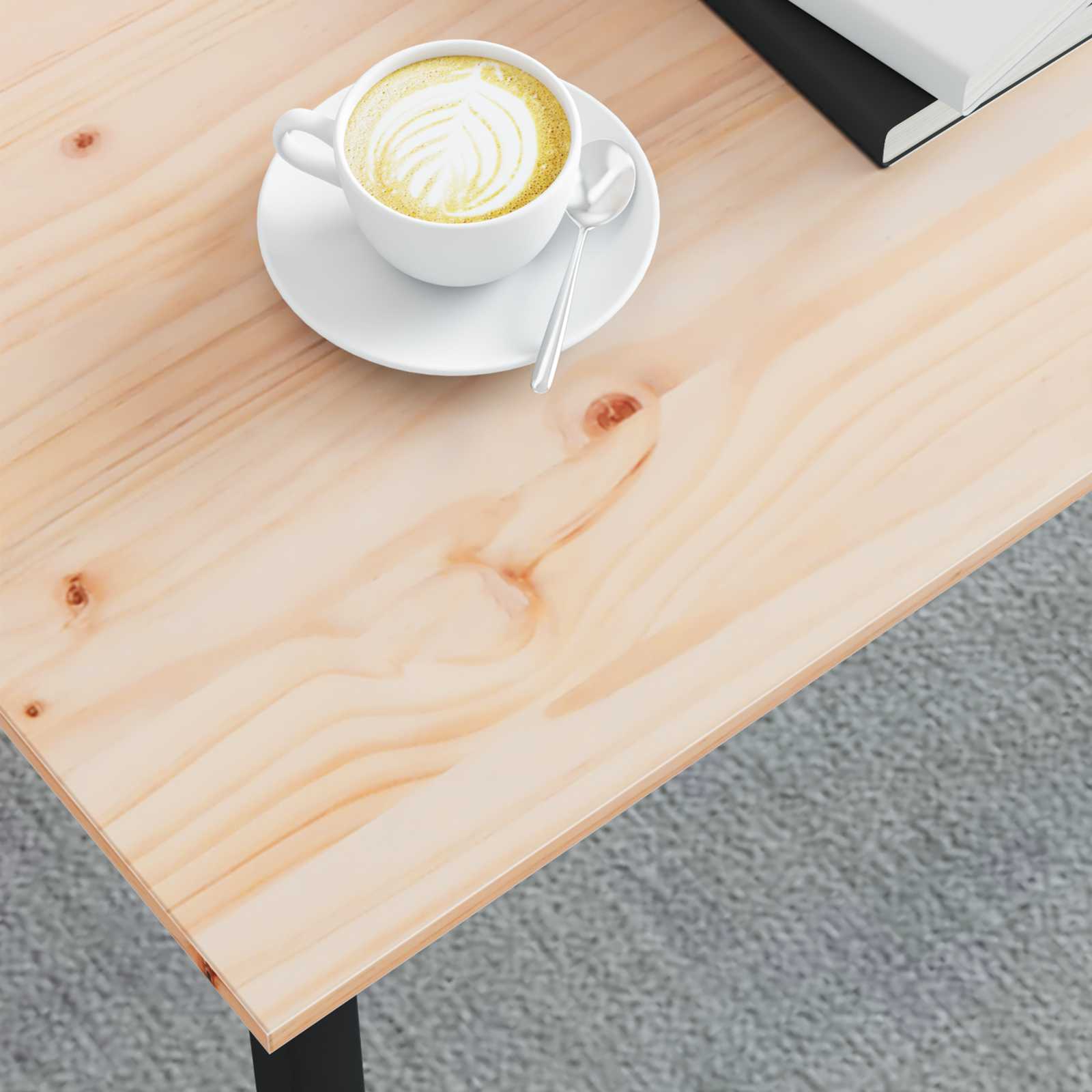 Coffee table Natural 60 x 50 x 36 cm Solid pine wood