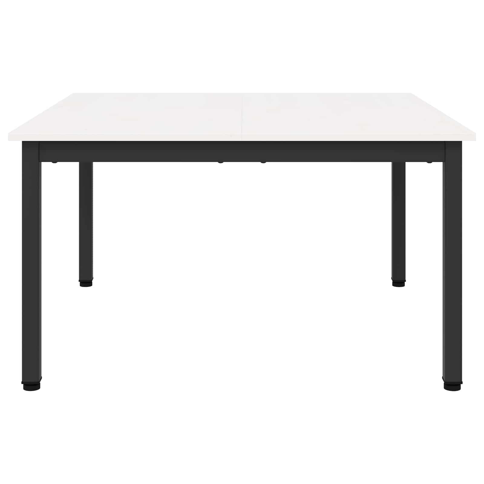 Kavos staliukas Balta 80 x 80 x 45 cm Kietos pušies mediena