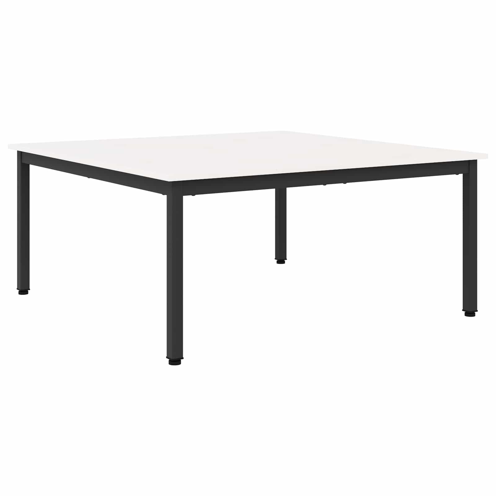 Kavos staliukas Balta 100 x 100 x 45 cm Kietos pušies mediena