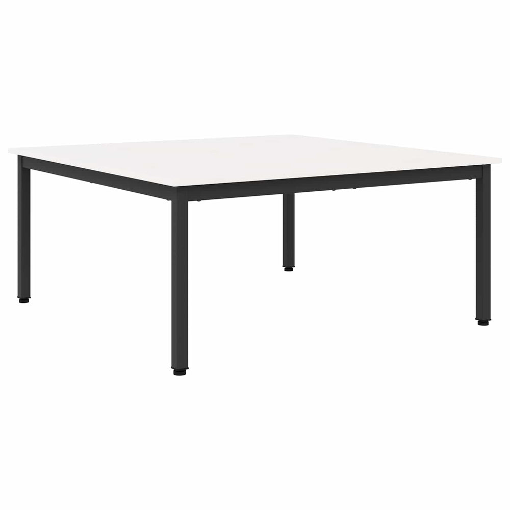 Kavos staliukas Balta 100 x 100 x 45 cm Kietos pušies mediena