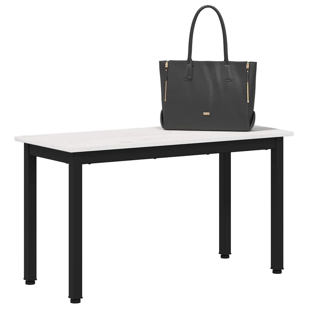 suoliukas Balta 80 x 35 x 45 cm Kietos pušies mediena