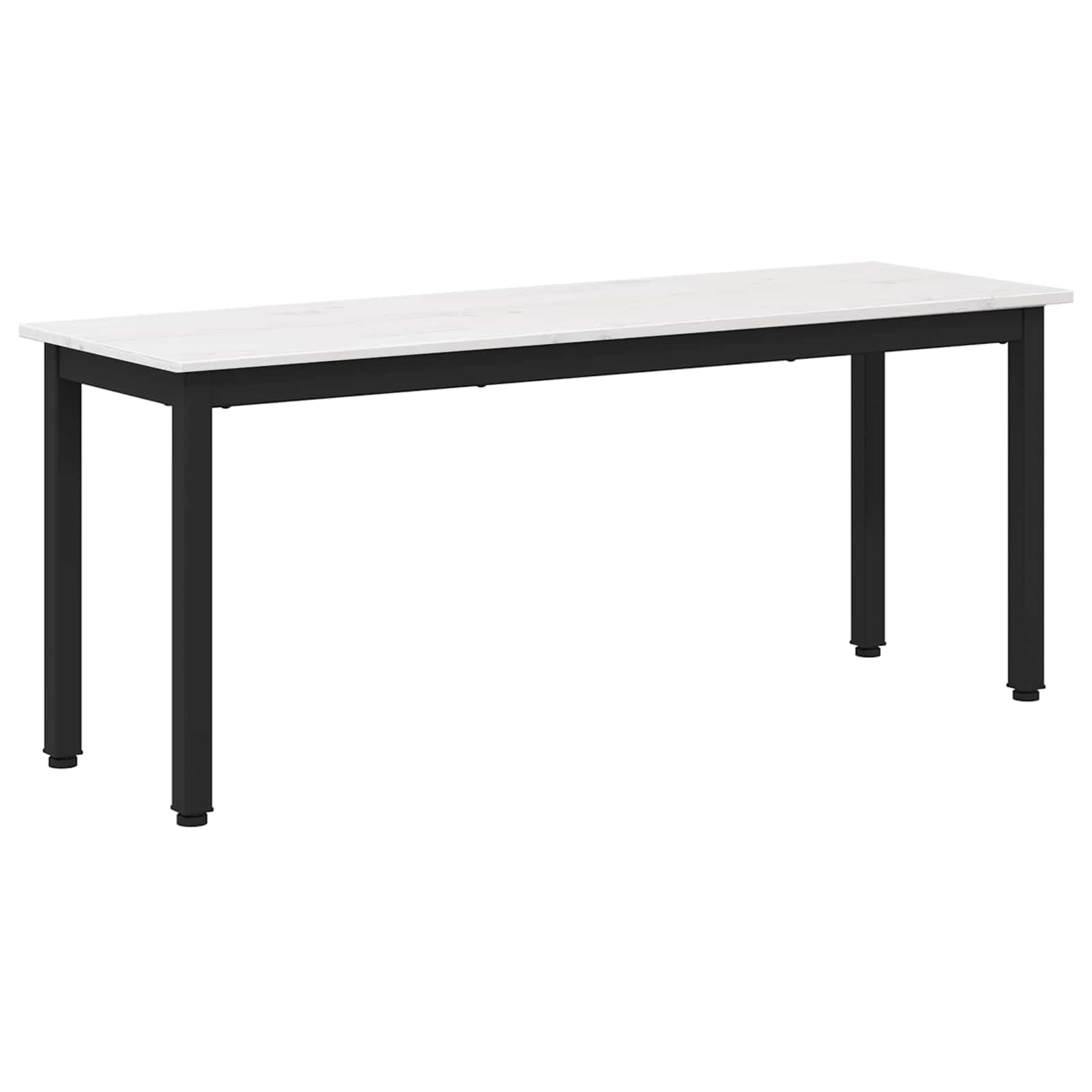 suoliukas Balta 110 x 35 x 45 cm Kietos pušies mediena