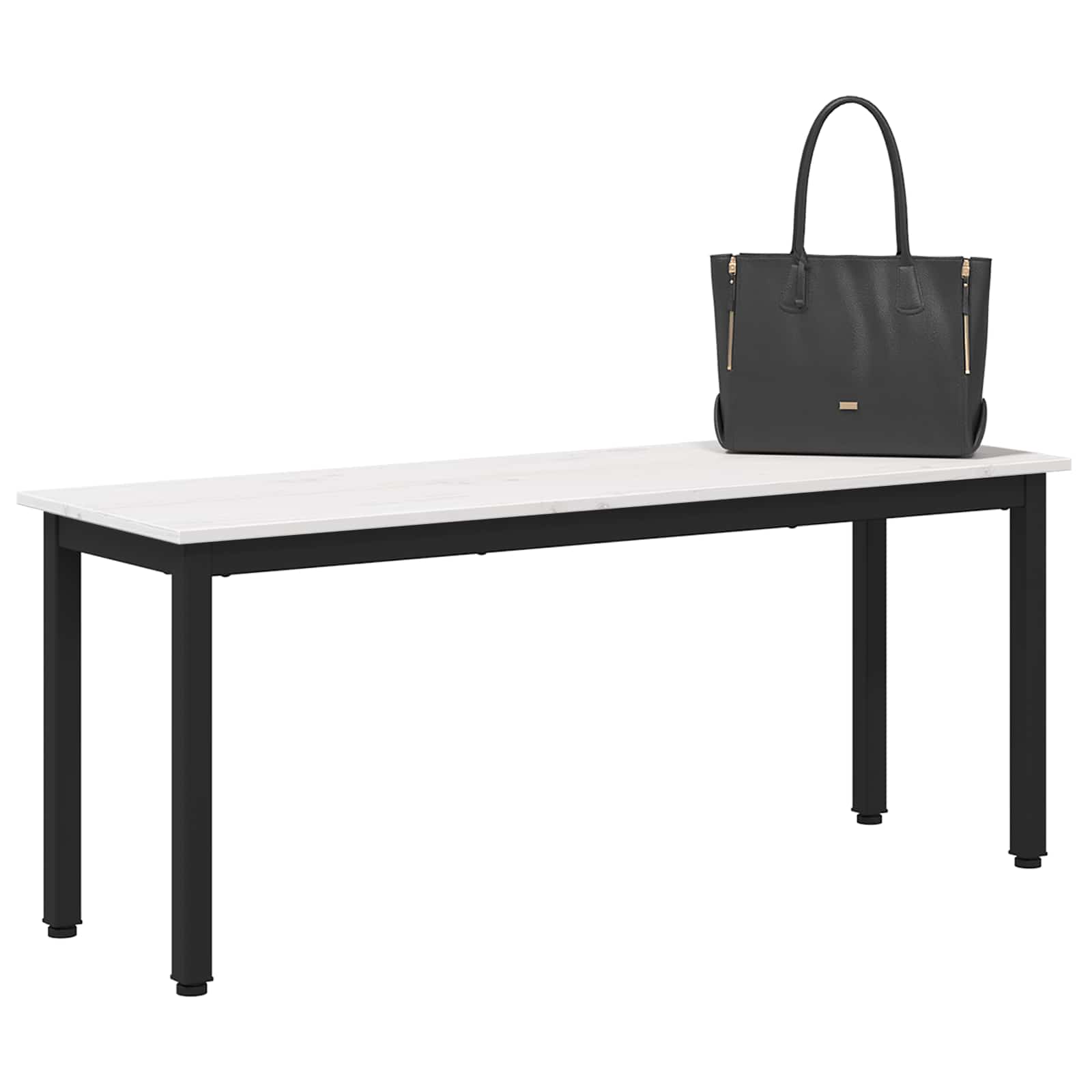 suoliukas Balta 110 x 35 x 45 cm Kietos pušies mediena