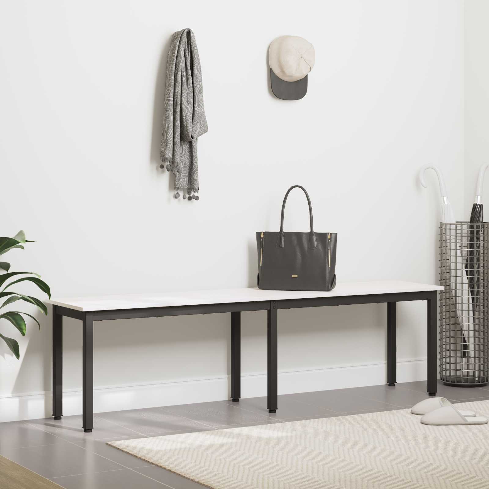 suoliukas Balta 160 x 35 x 45 cm Kietos pušies mediena