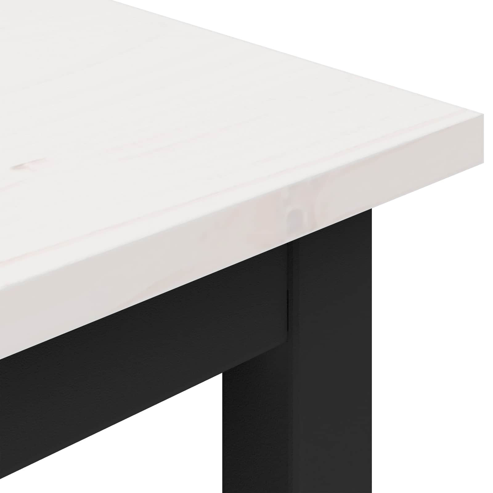 suoliukas Balta 200 x 35 x 45 cm Kietos pušies mediena