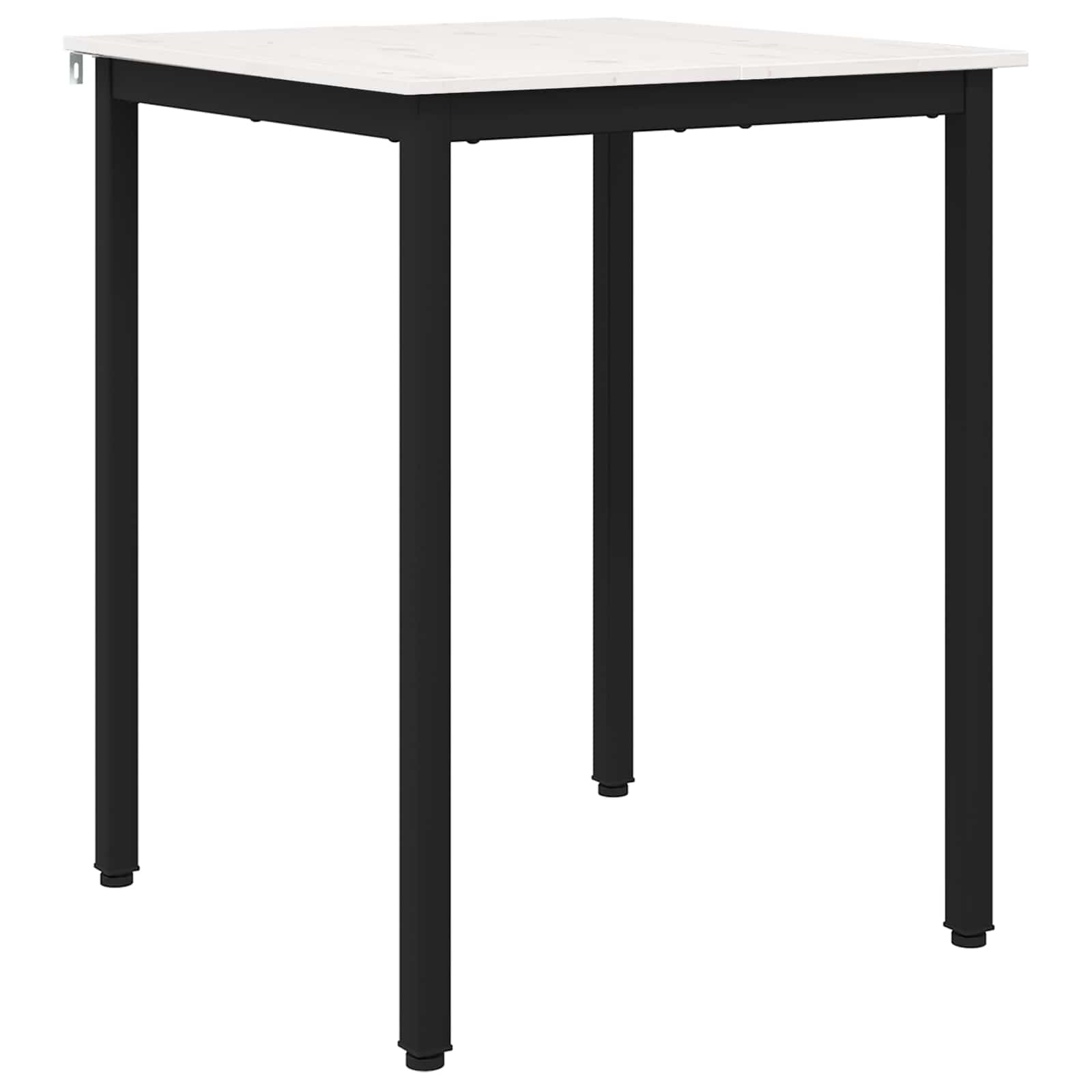 Valgomojo stalas Balta 60 x 60 x 75 cm Kietos pušies mediena