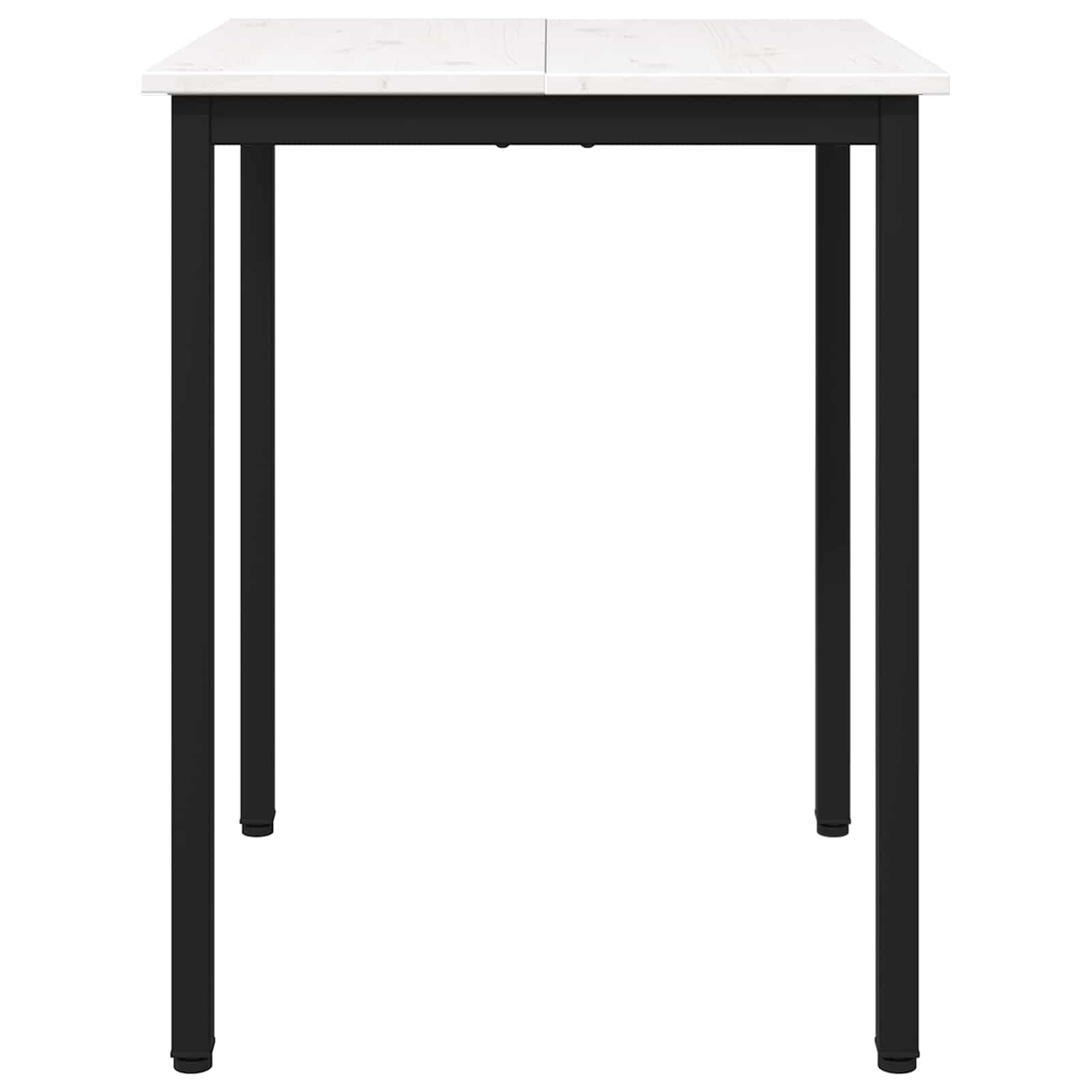 Valgomojo stalas Balta 60 x 60 x 75 cm Kietos pušies mediena