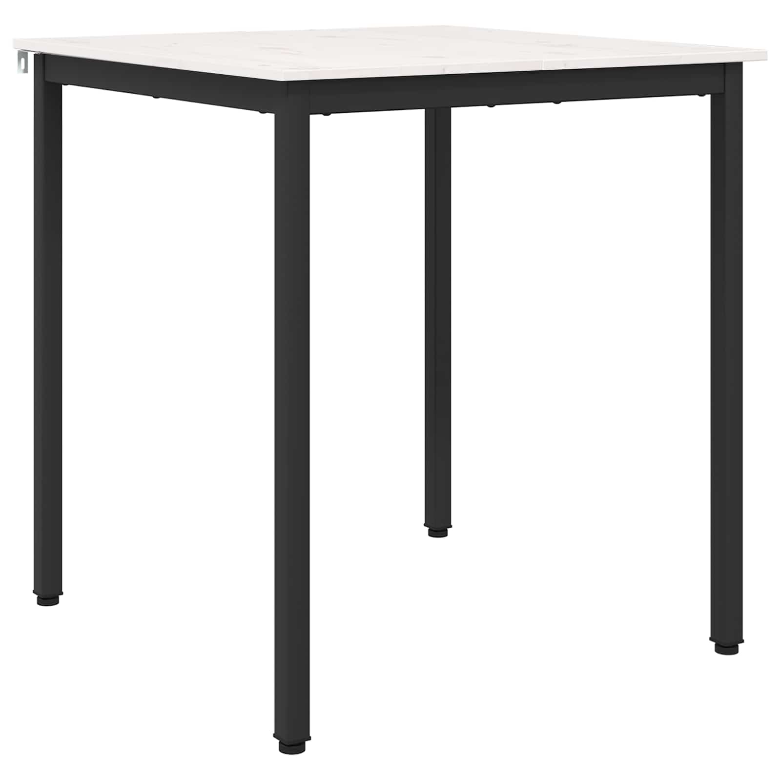 Valgomojo stalas Balta 70 x 70 x 75 cm Kietos pušies mediena