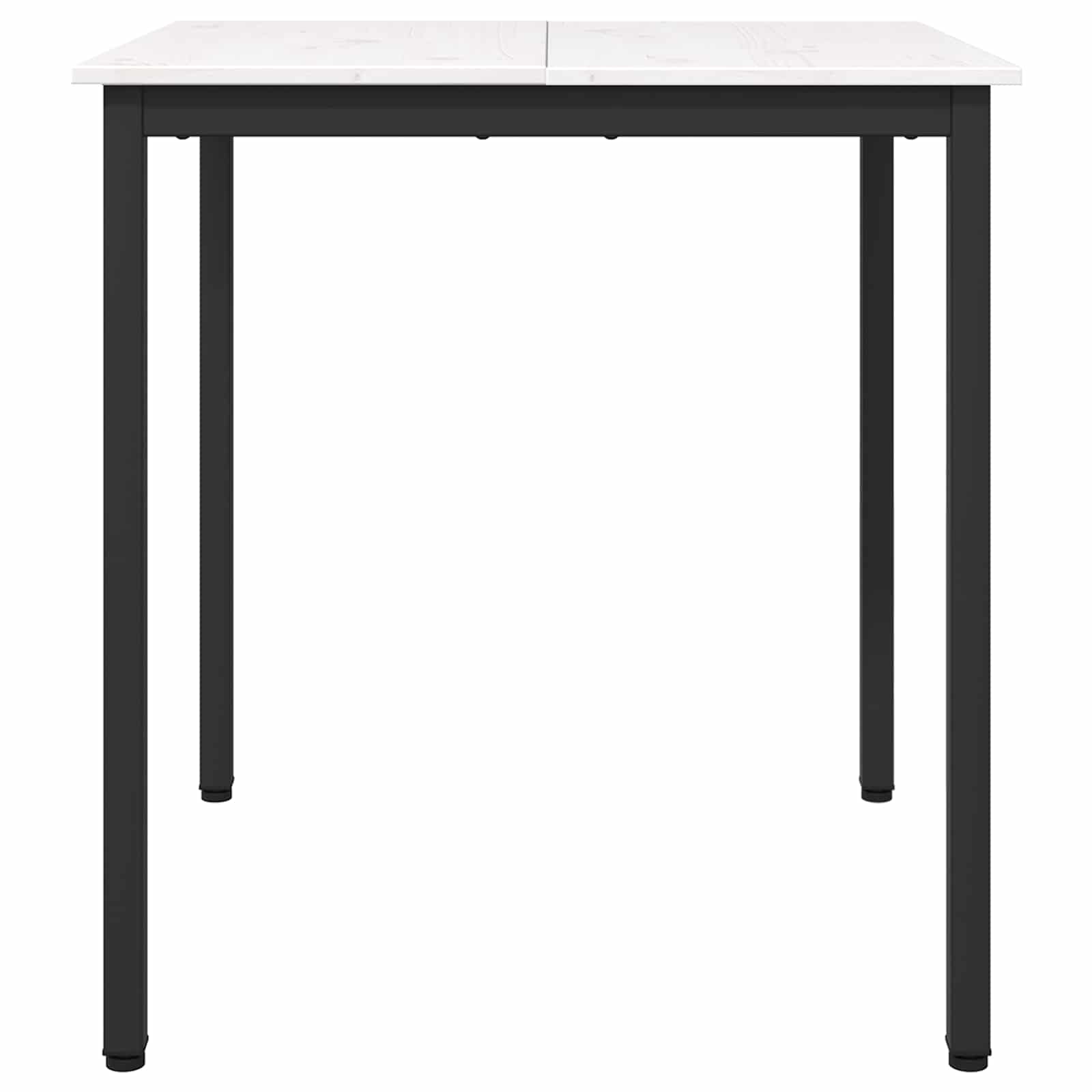 Valgomojo stalas Balta 70 x 70 x 75 cm Kietos pušies mediena