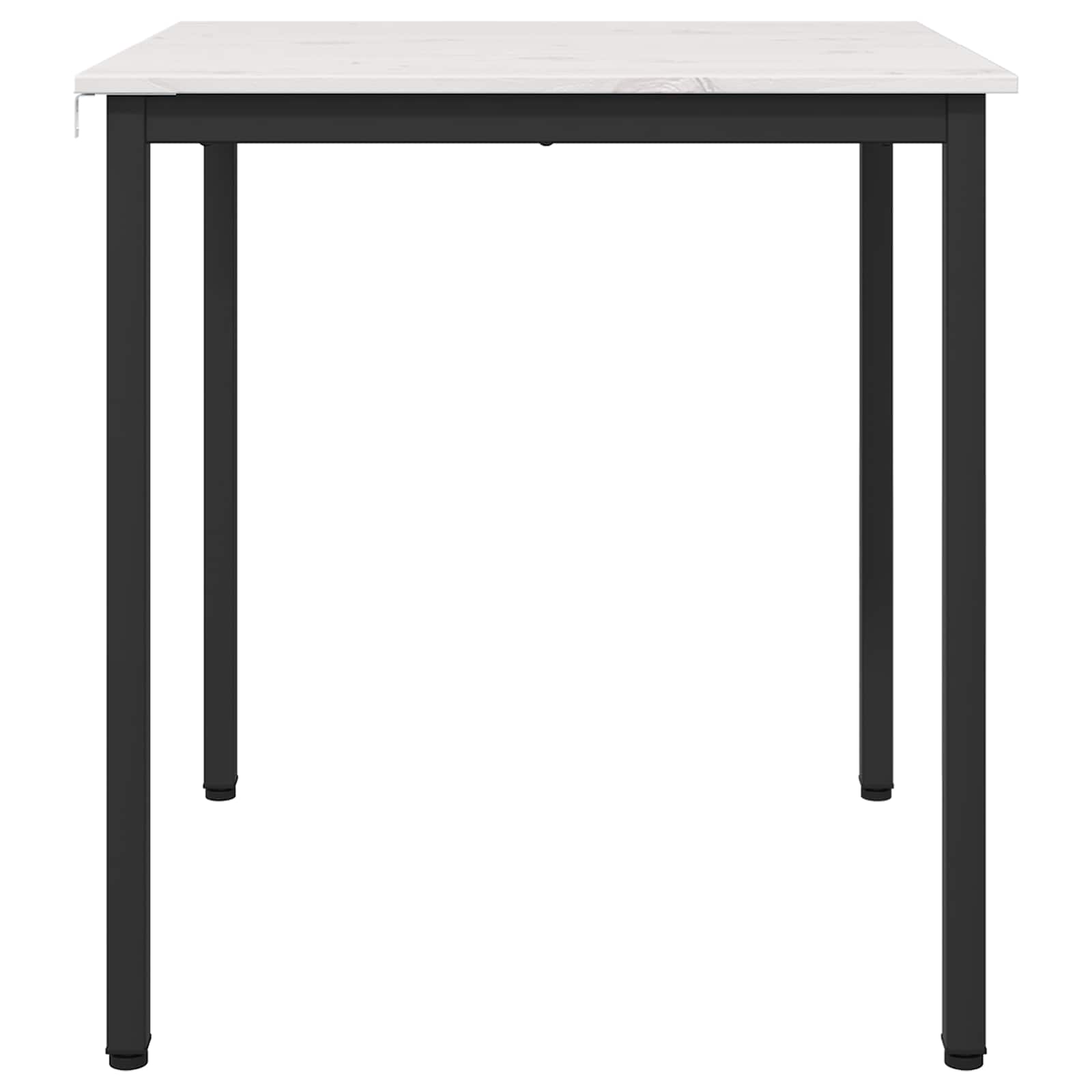 Valgomojo stalas Balta 70 x 70 x 75 cm Kietos pušies mediena