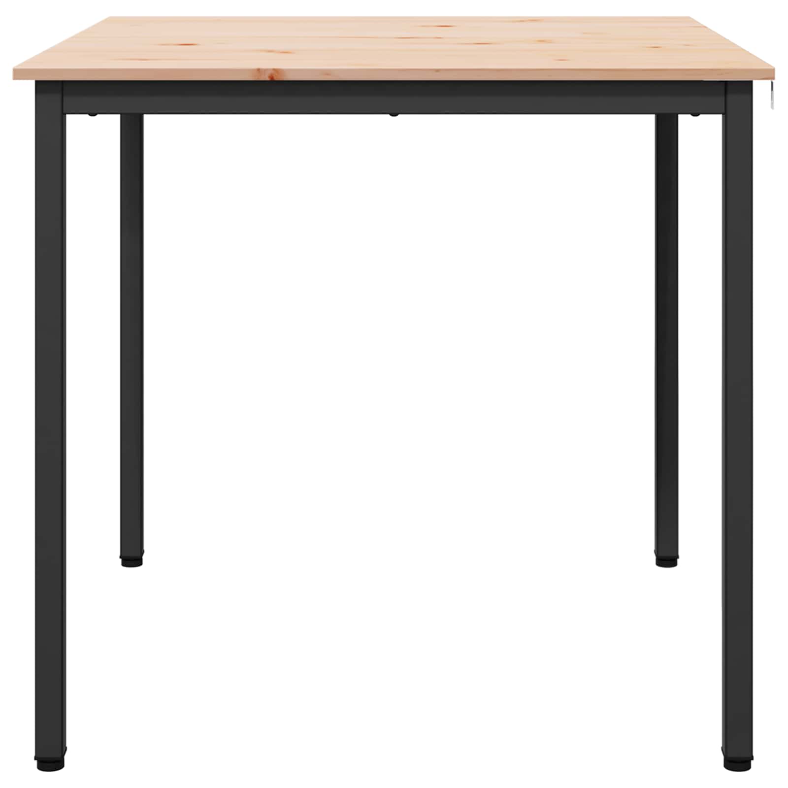 Valgomojo stalas Natūrali 80 x 80 x 75 cm Kietos pušies mediena