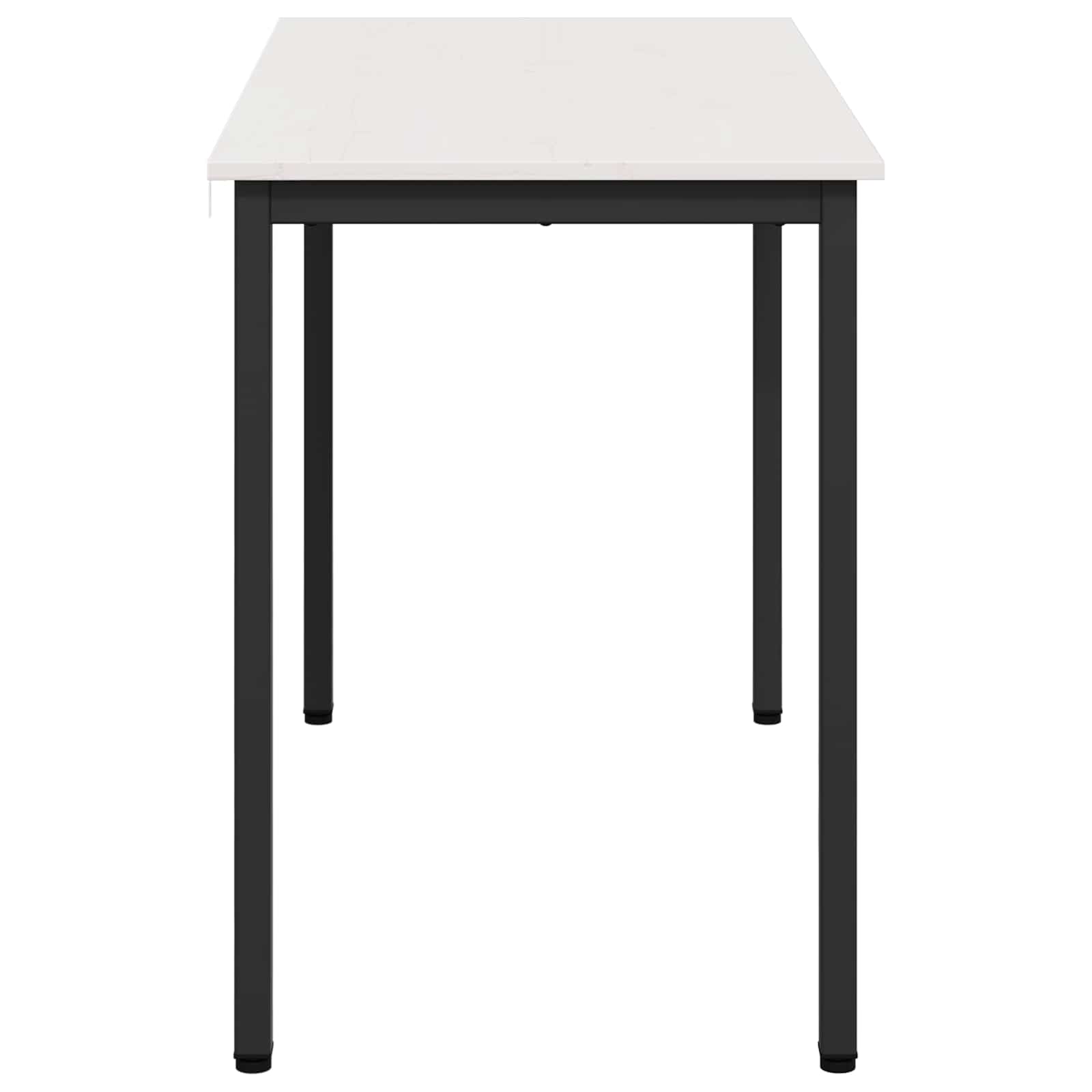 Valgomojo stalas Balta 110 x 55 x 75 cm Kietos pušies mediena