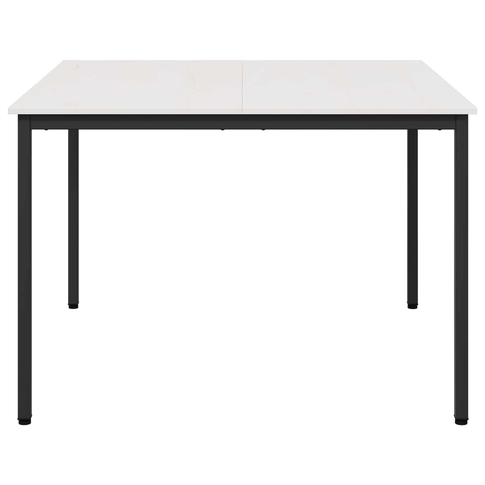Valgomojo stalas Balta 110 x 110 x 75 cm Kietos pušies mediena