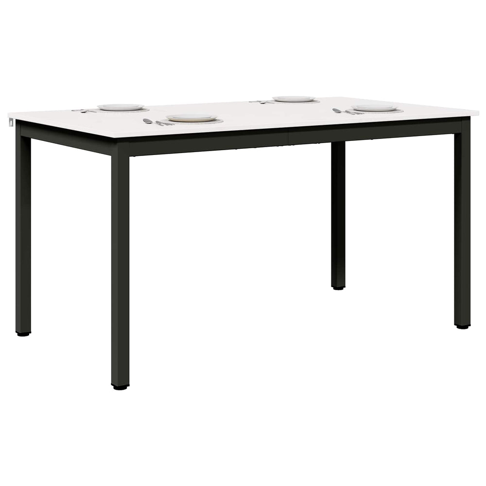 Valgomojo stalas Balta 140 x 80 x 75 cm Kietos pušies mediena