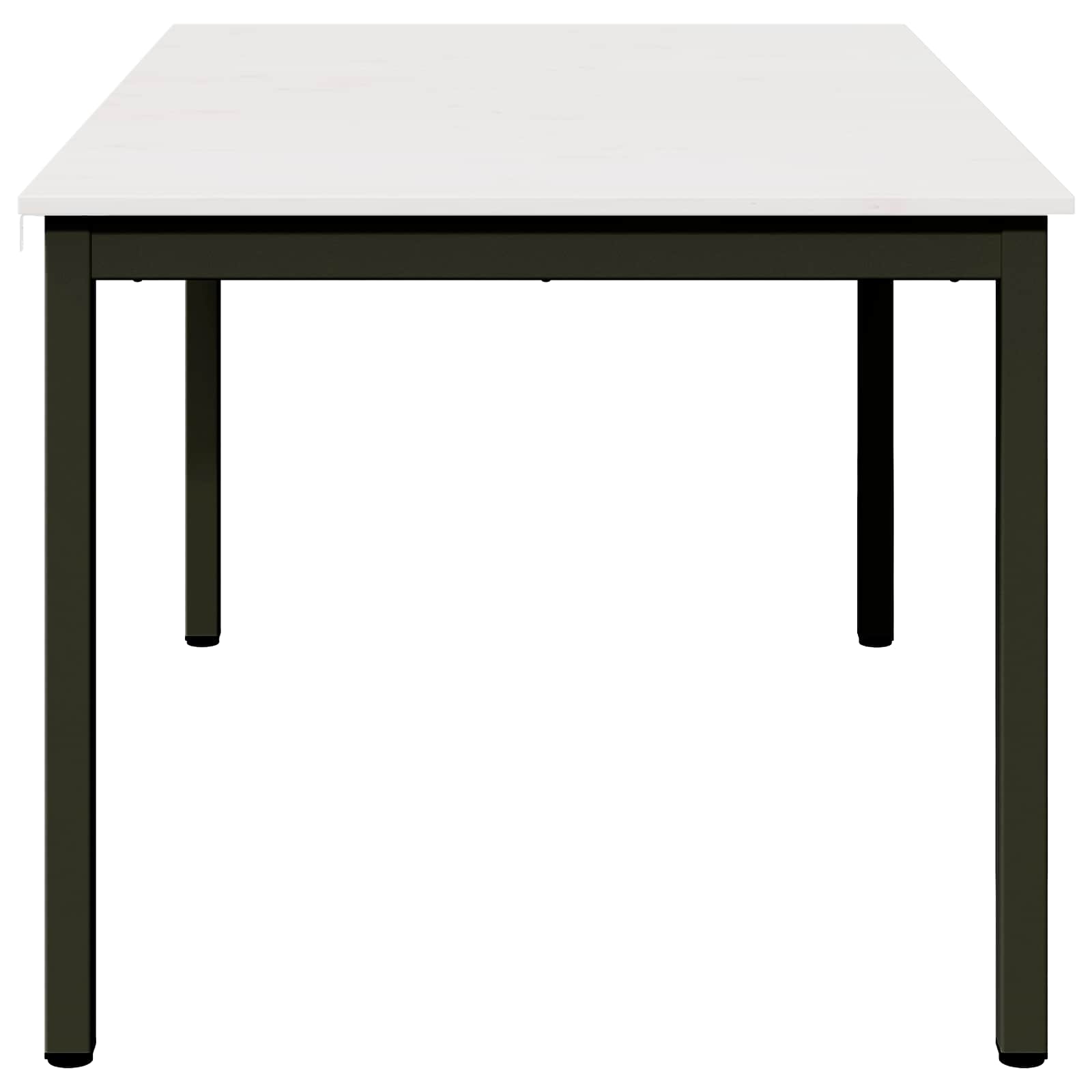 Valgomojo stalas Balta 150 x 90 x 75 cm Kietos pušies mediena
