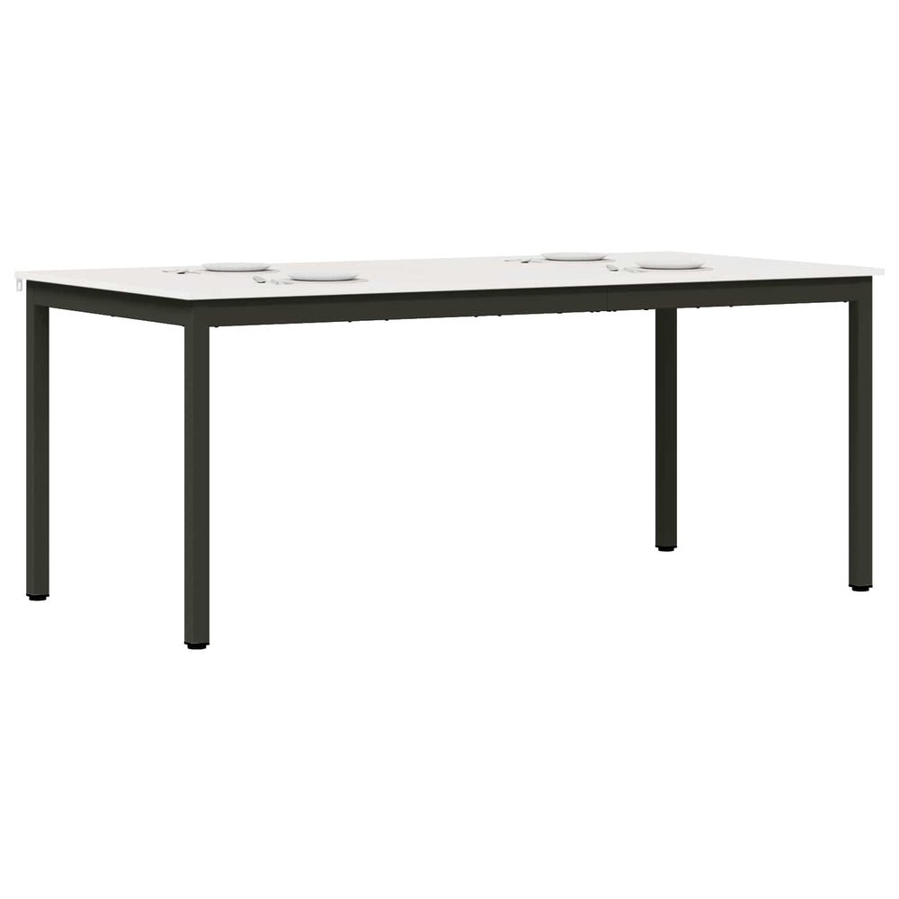 Valgomojo stalas Balta 180 x 90 x 75 cm Kietos pušies mediena