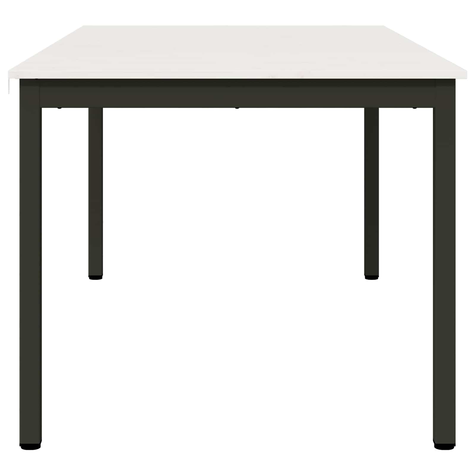 Valgomojo stalas Balta 180 x 90 x 75 cm Kietos pušies mediena