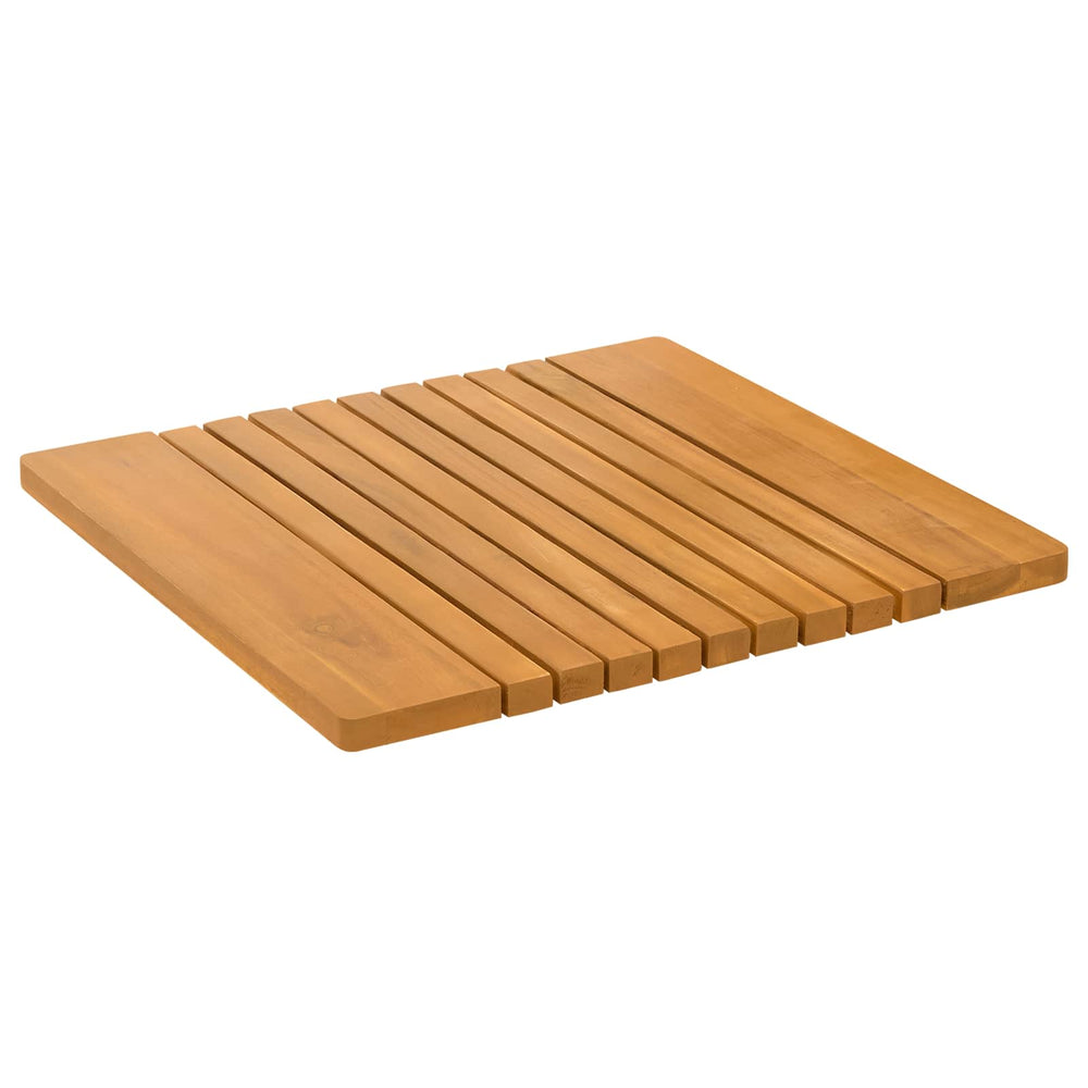 Bath Mat Simple Brown 59 x 40 cm Wood