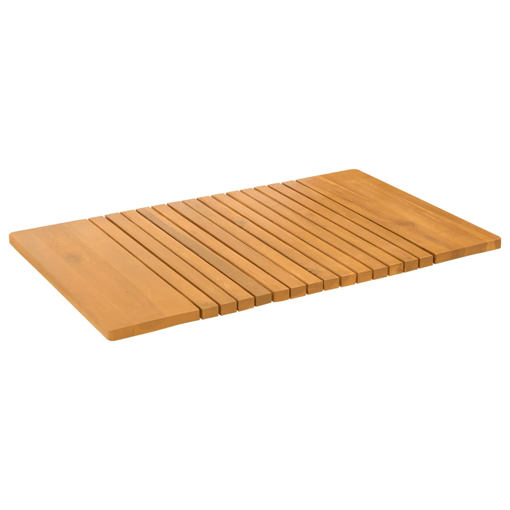 Bath Mat Simple Brown 59 x 40 cm Wood