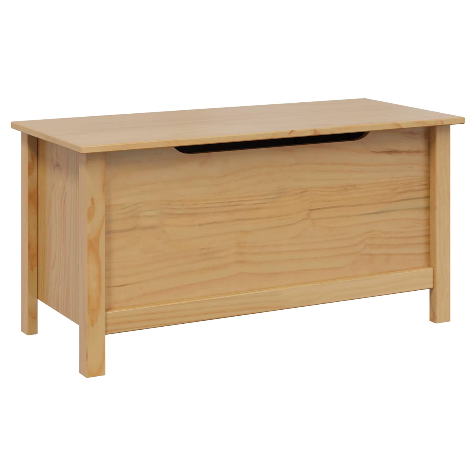 Saugojimo dėžė su saugykla HILL Medus ruda 90 x 40 x 45 cm