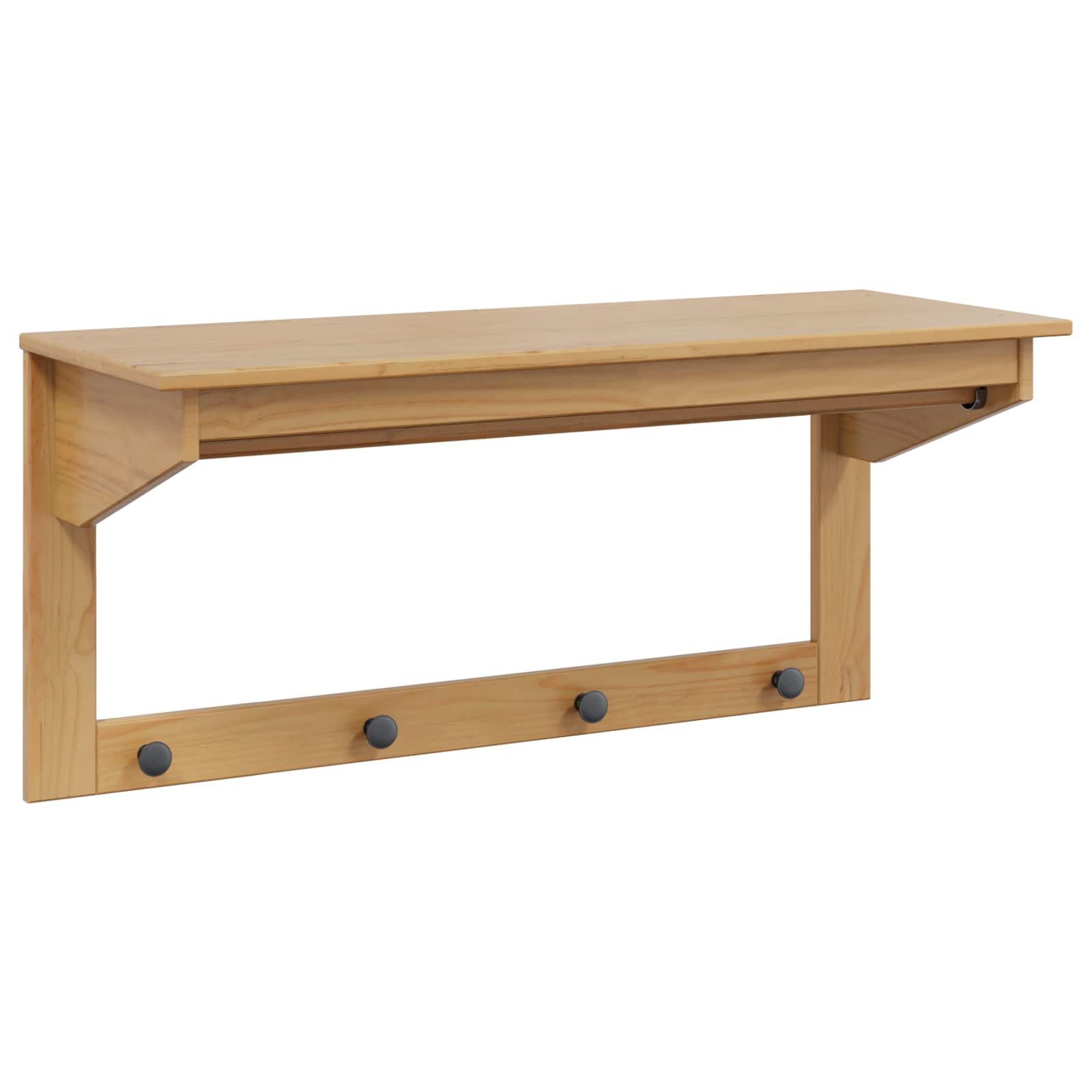 Coat Honey brown 90 x 35 x 41.5 cm Solid pine wood