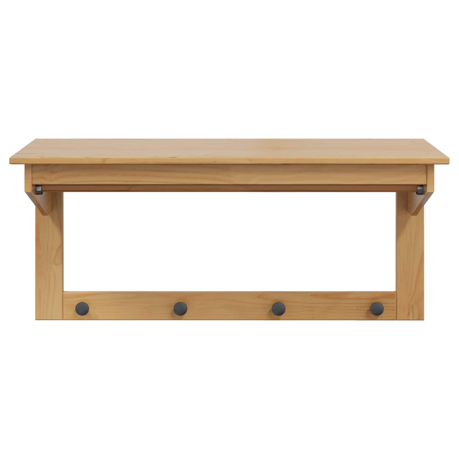 Coat Honey brown 90 x 35 x 41.5 cm Solid pine wood