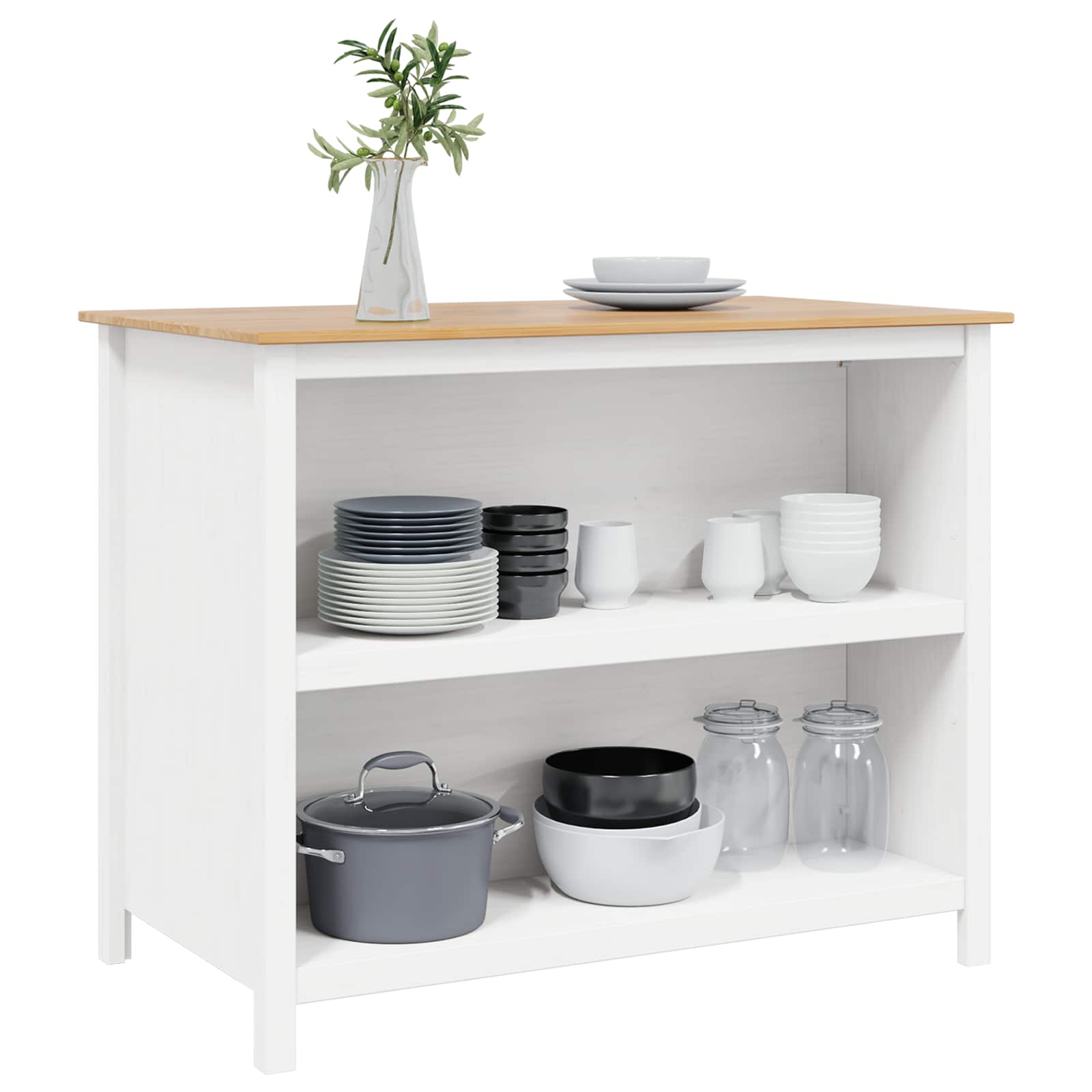 Virtuves sala HILL Balta 112 x 66 x 90 cm