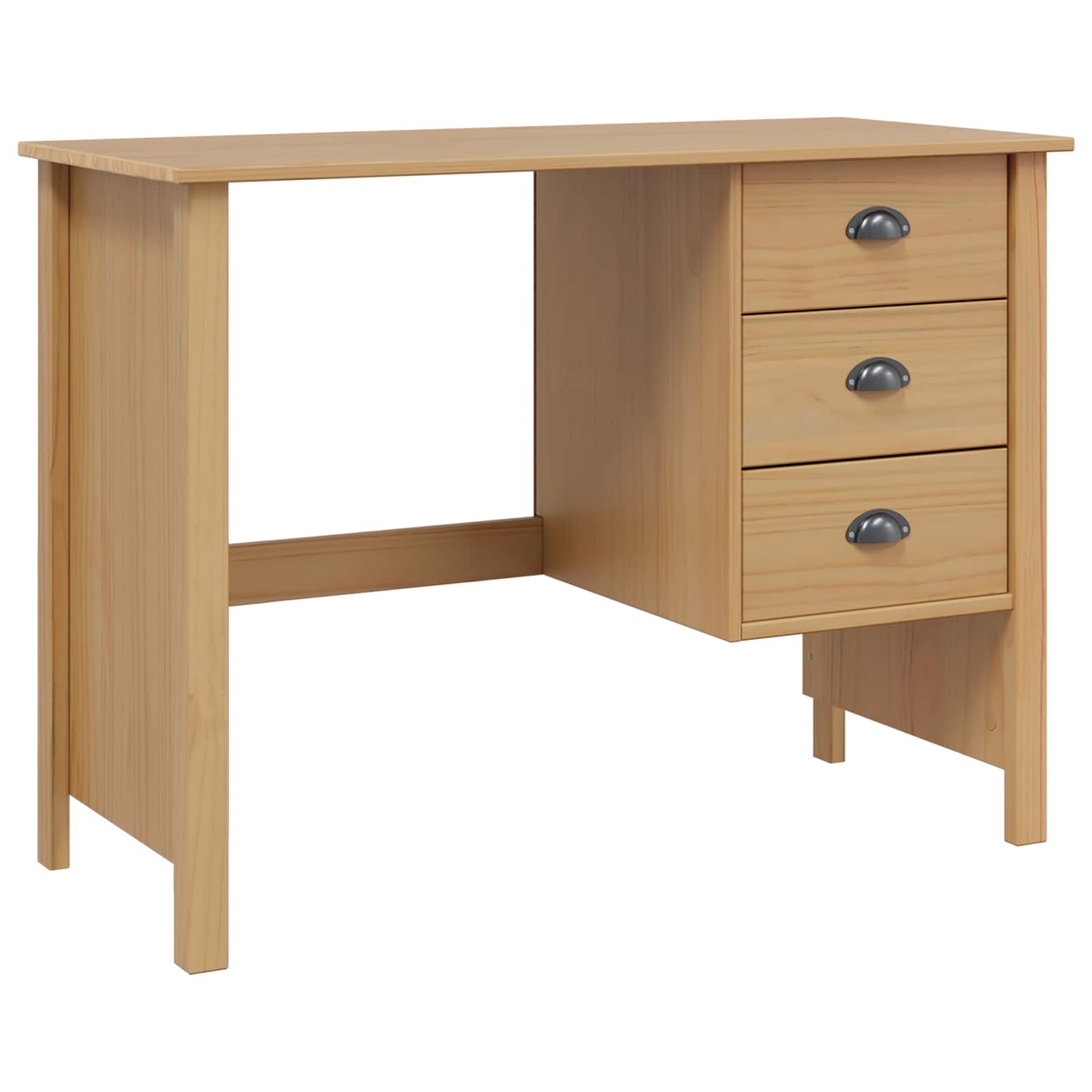 Galds ar atvilktnēm Medus brūns 100 x 45 x 74 cm