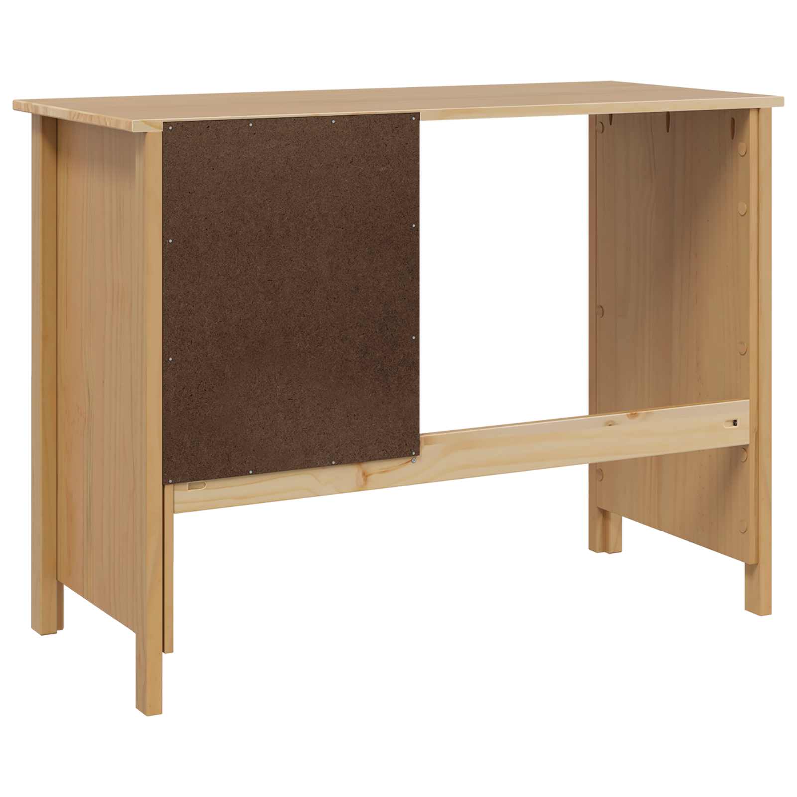 Galds ar atvilktnēm Medus brūns 100 x 45 x 74 cm