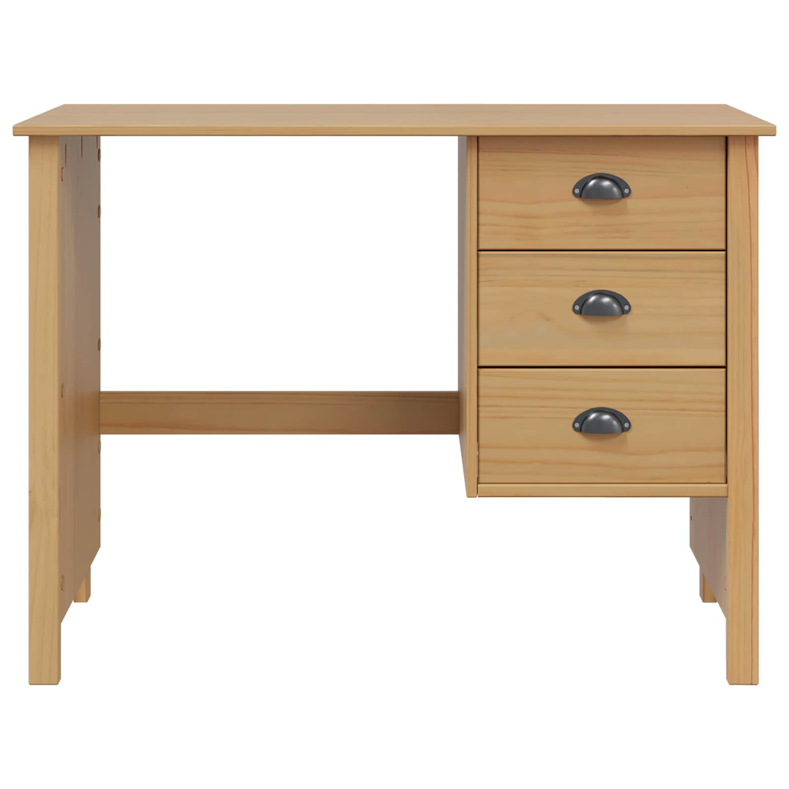 Galds ar atvilktnēm Medus brūns 100 x 45 x 74 cm