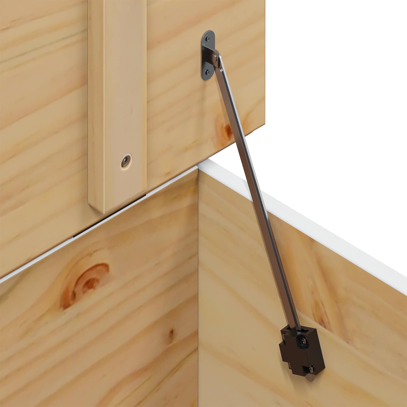 Kavos staliukas Balta ir medaus ruda 79.5 x 79.5 x 49 cm