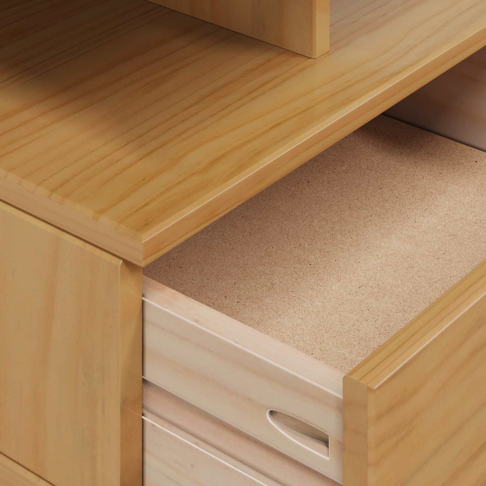 Bedside cabinet with a drawer Honey brown 40 x 31 x 27 cm