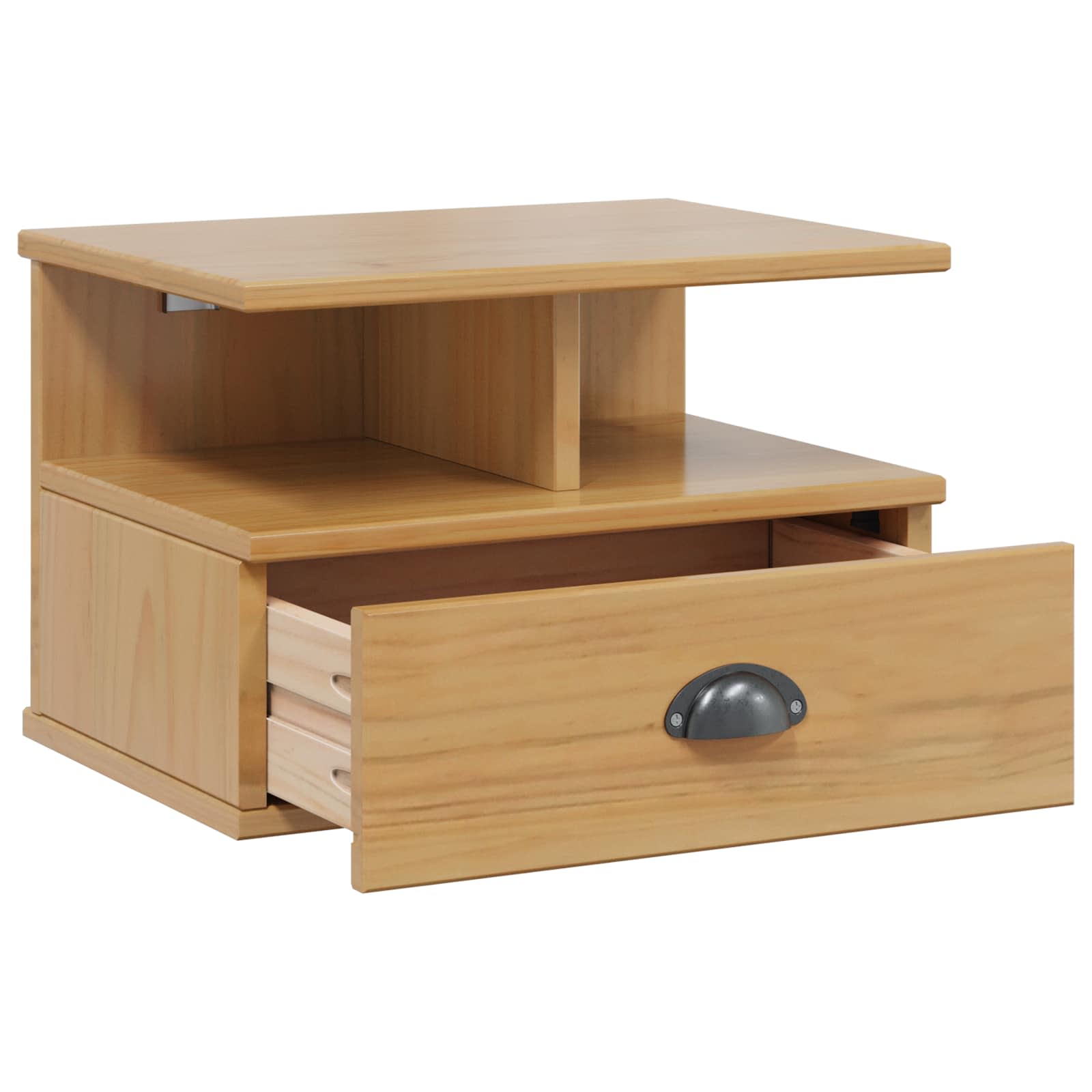 Bedside cabinet with a drawer Honey brown 40 x 31 x 27 cm