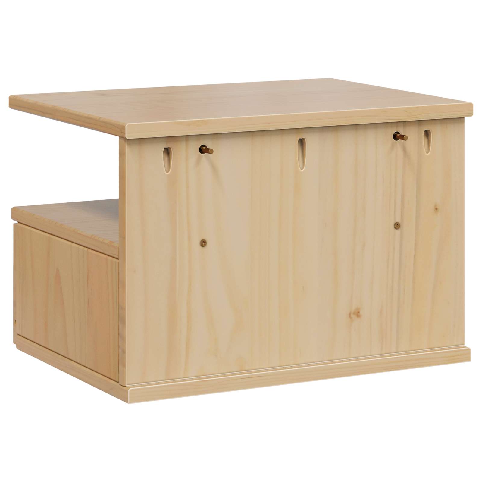 Bedside cabinet with a drawer Honey brown 40 x 31 x 27 cm