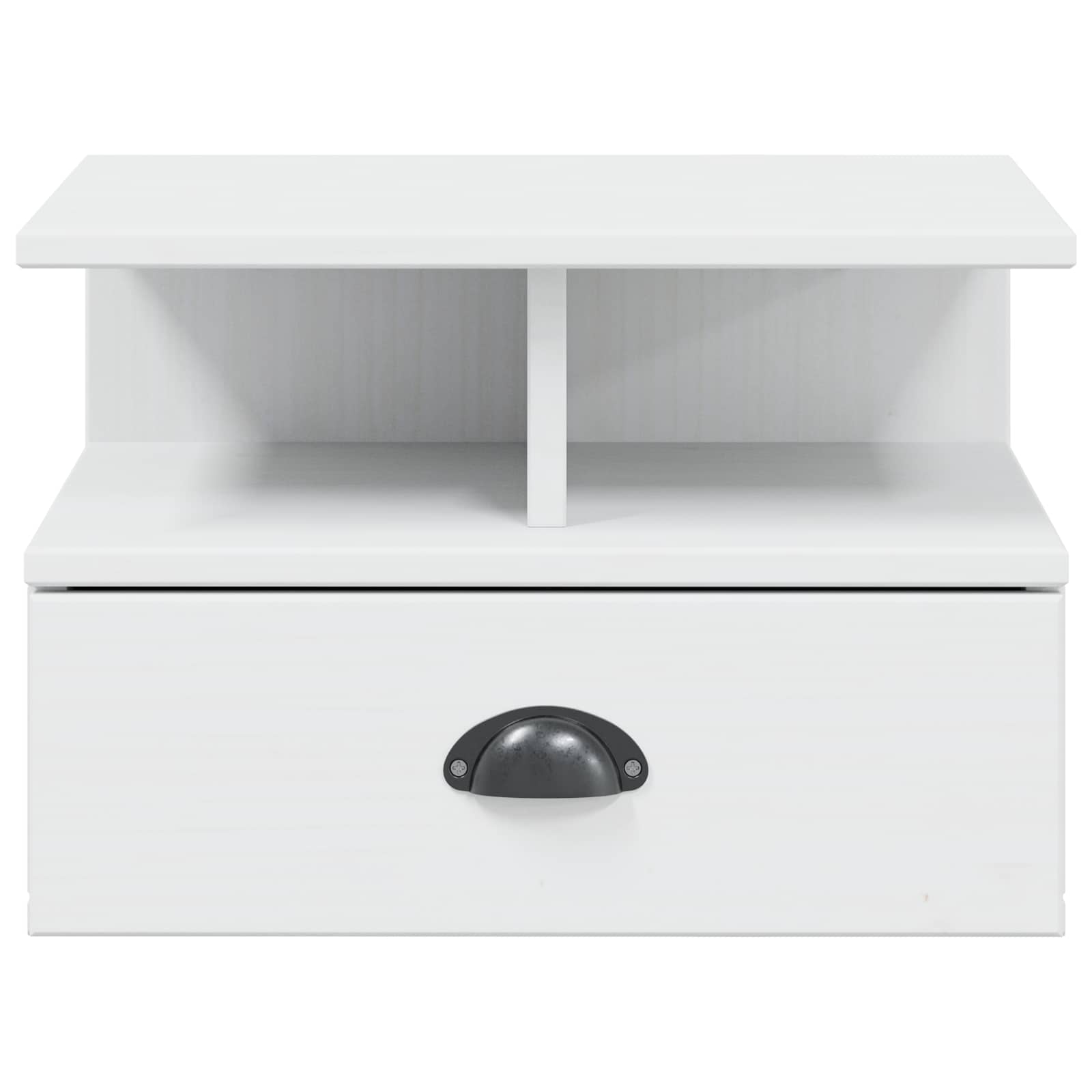 Bedside cabinet White 40 x 31 x 27 cm Solid pine wood