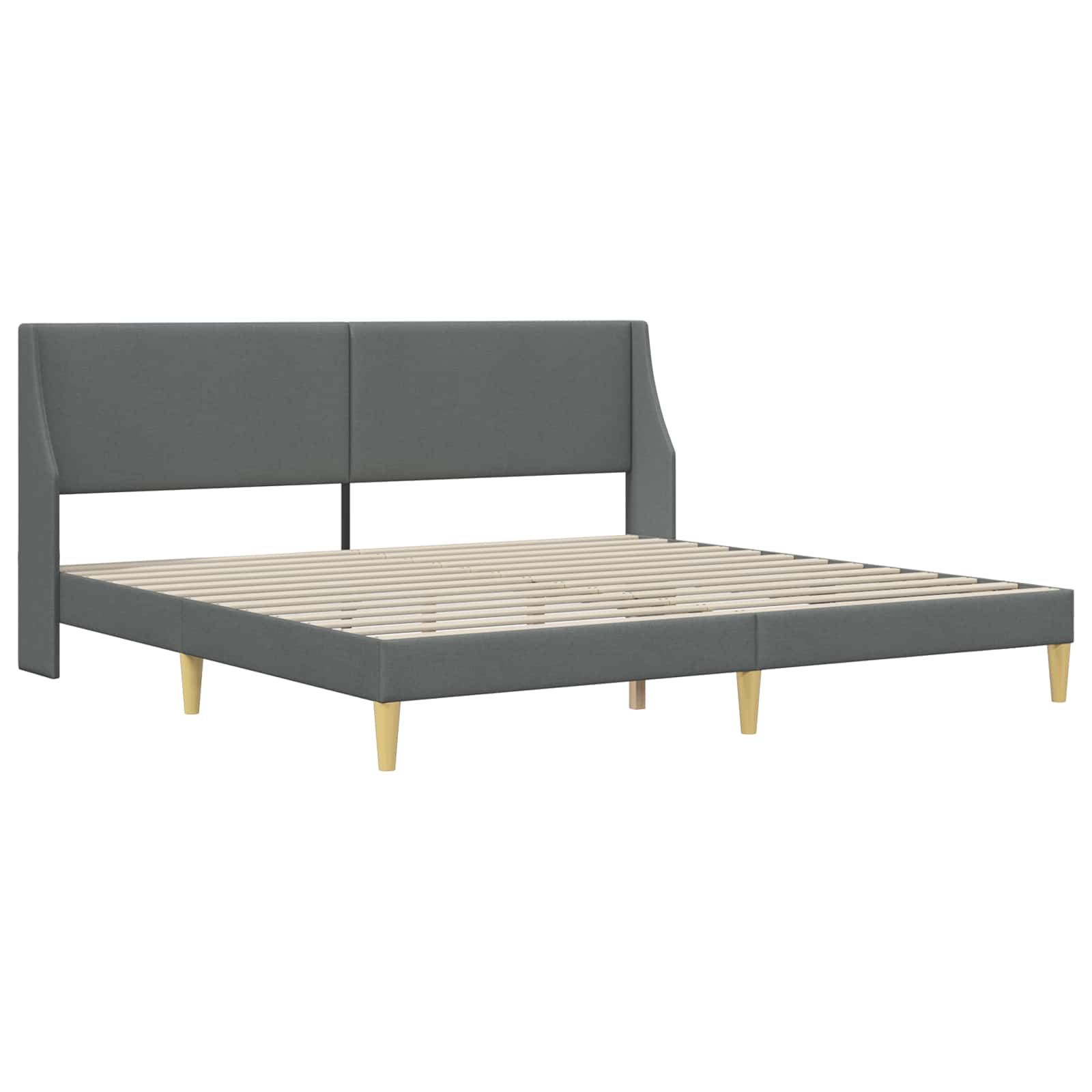 Lovos rėmas su čiužiniu Tamsiai pilka 180 x 200 cm Poliesteris