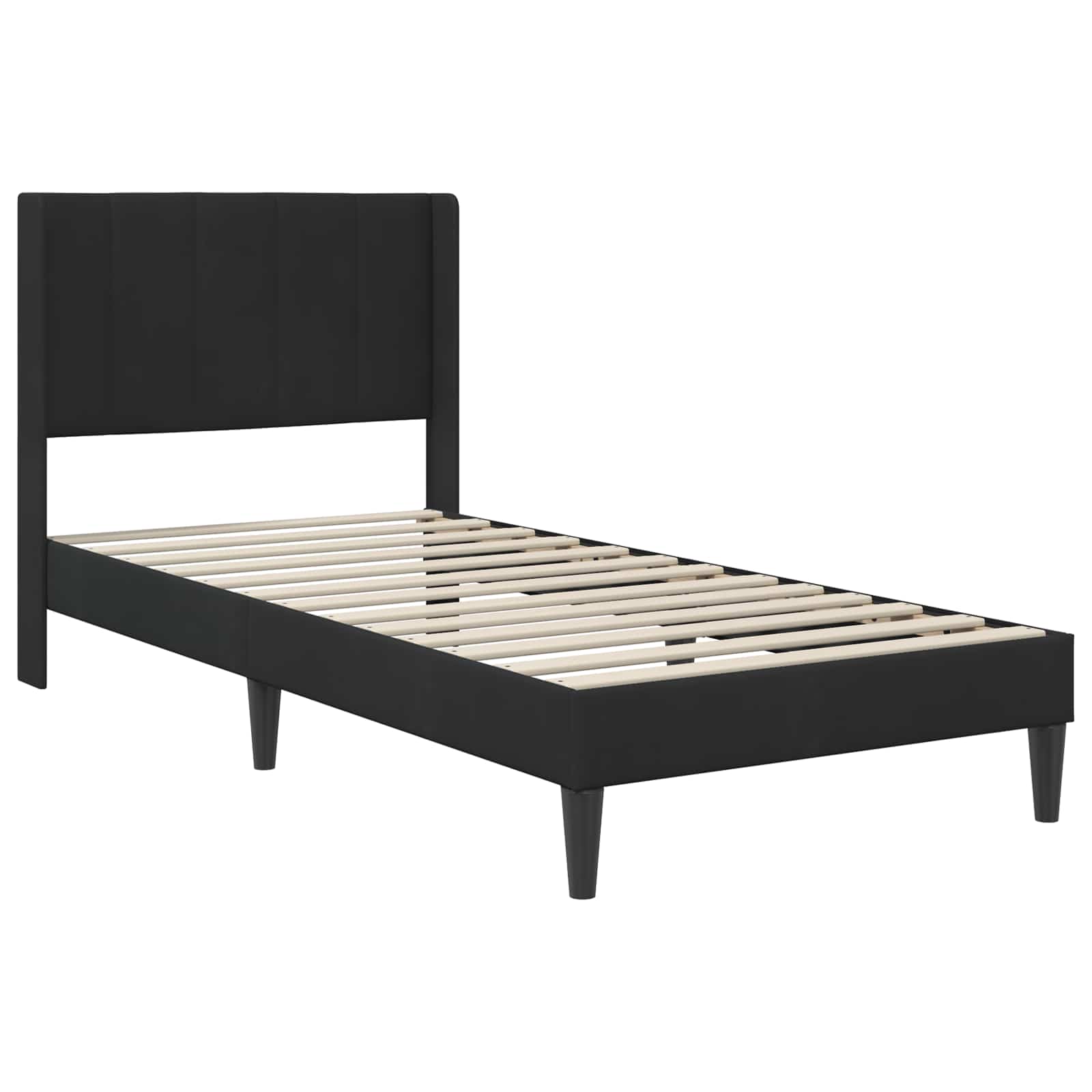Lovos rėmas Juodas 90 x 200 cm Aksomas