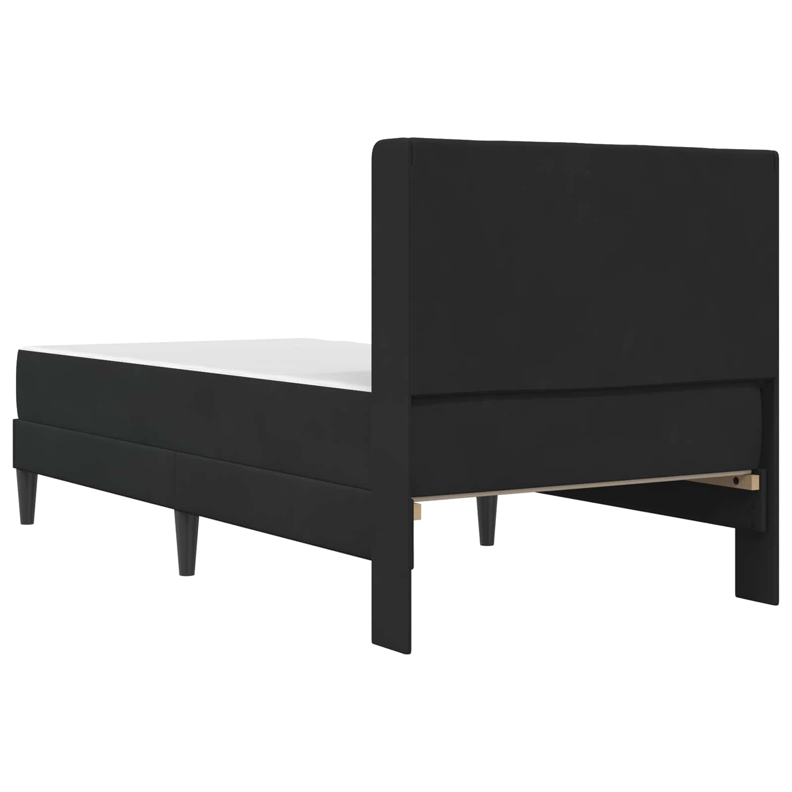 Gultas rāmis Melns 100 x 200 cm Samts