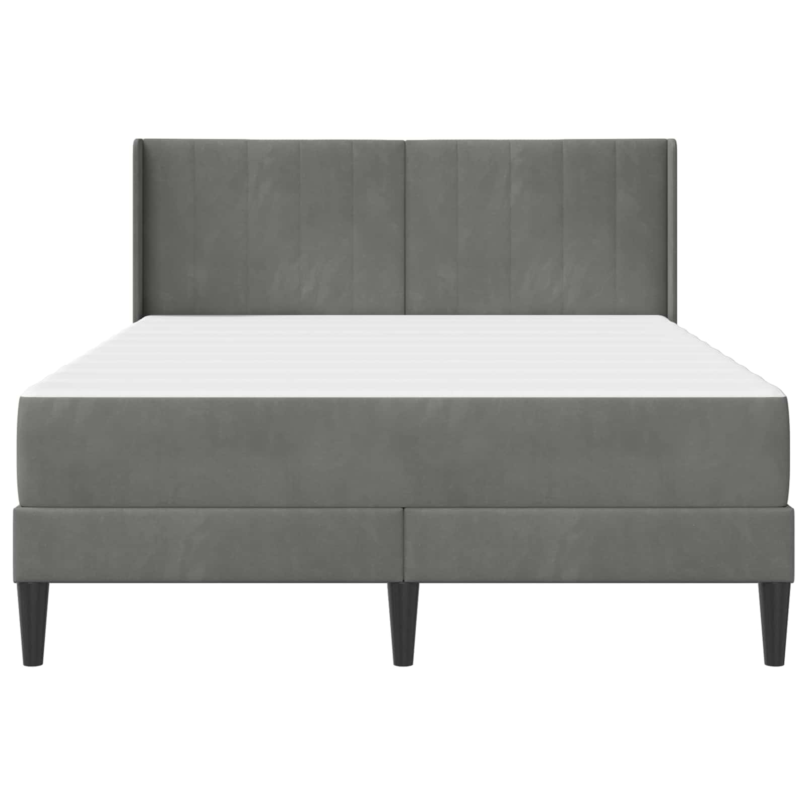 Bed frame Dark grey 120 x 190 cm Velvet